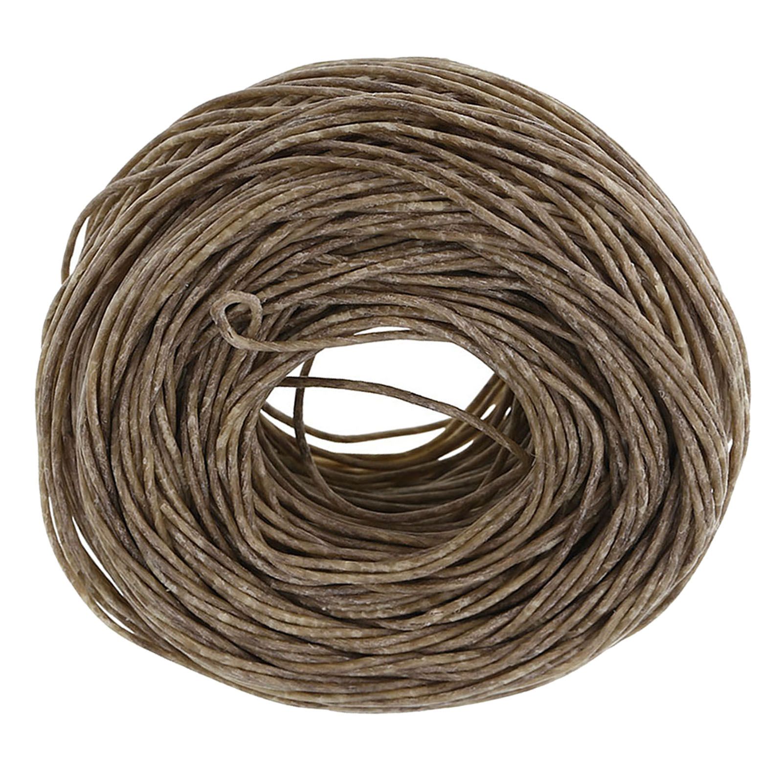 61m Organic Hemp Candle Wick Core with Pure Bee wax for DIY Oil Lamp Dark view 2