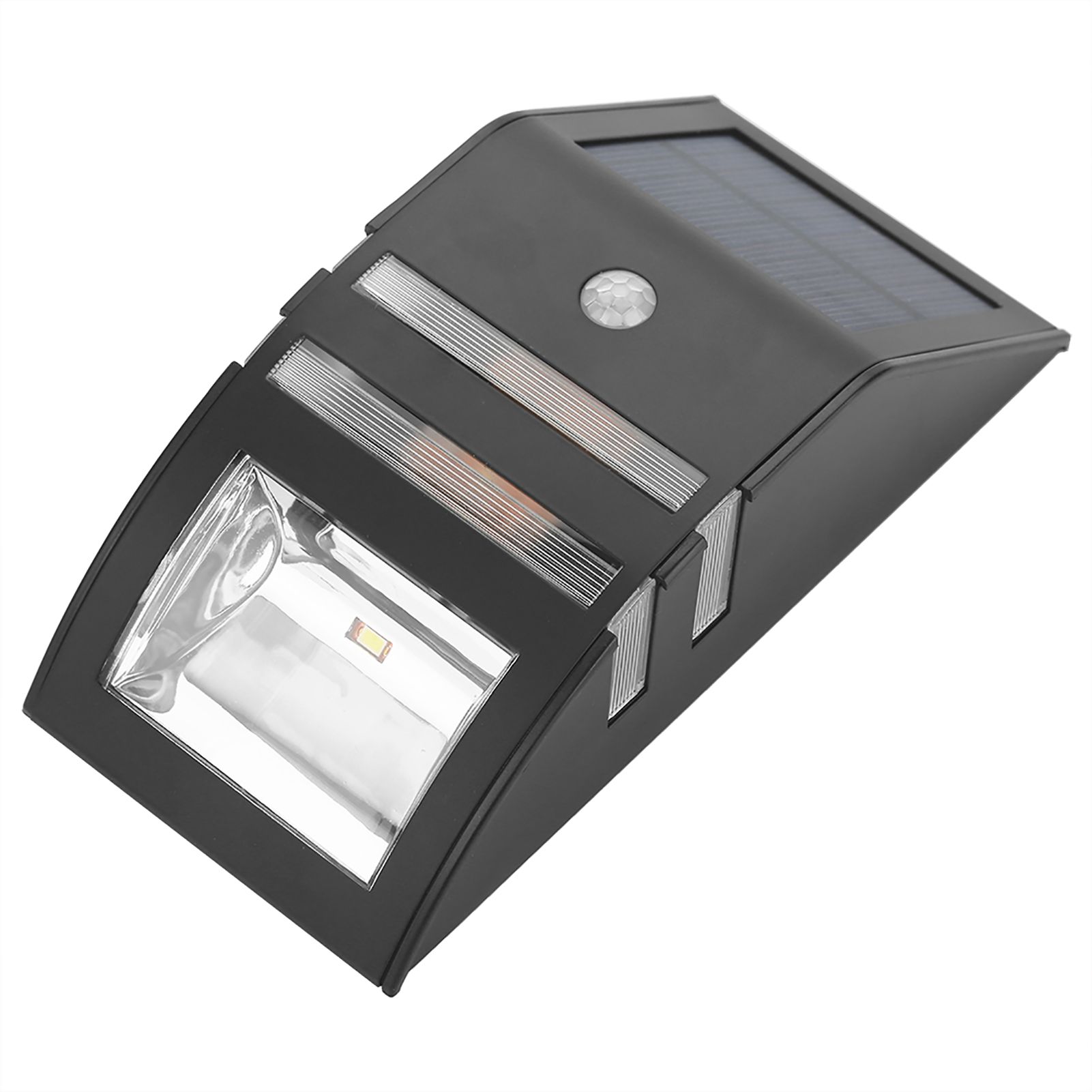 Solar Powered PIR Motion Sensor 2 LED Path Wall Light Garden Security Lamps view 10