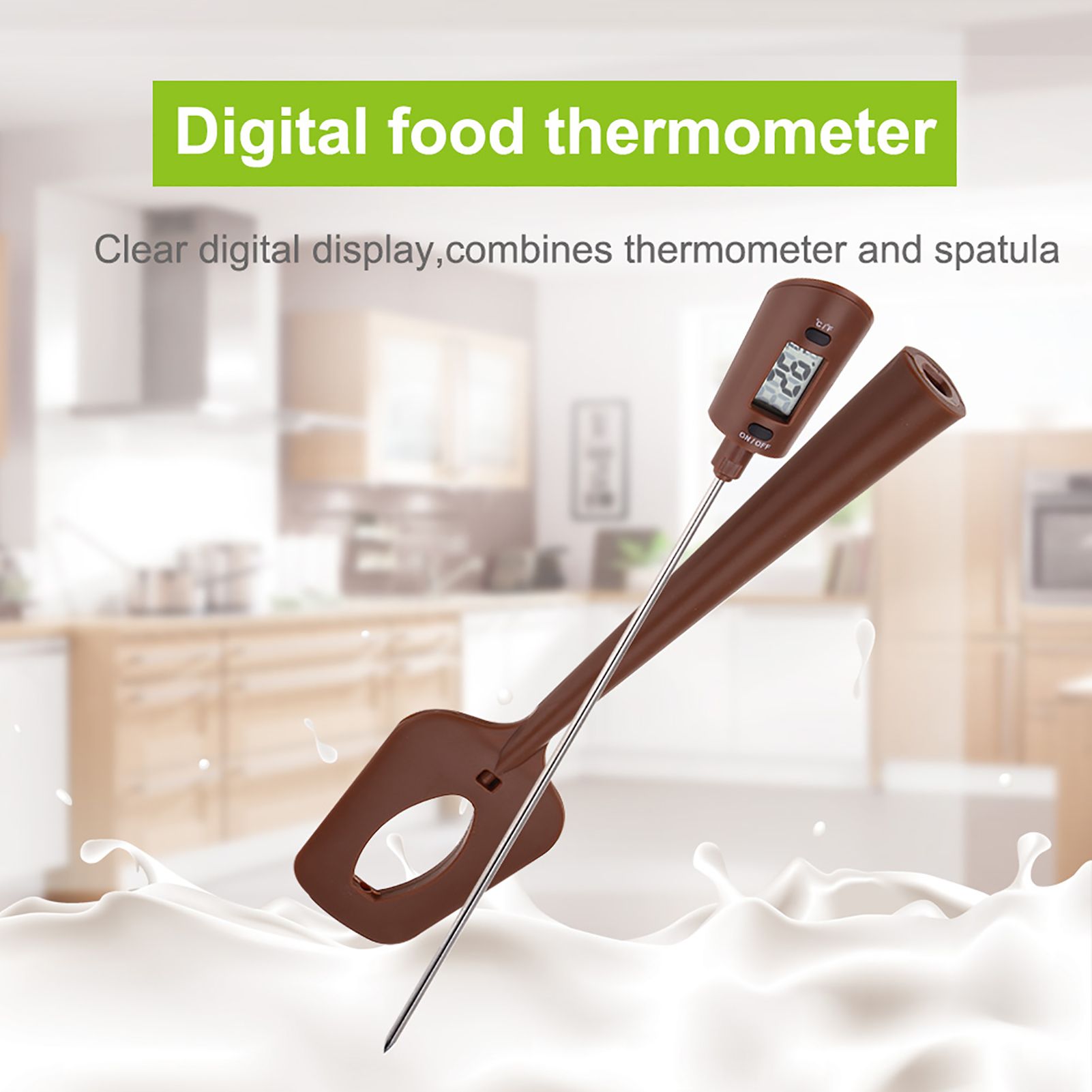Portable Household Kitchen Digital Cooking Food Thermometer For Chocolate view 2