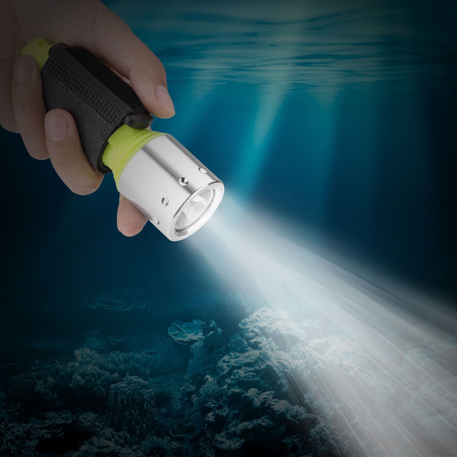 Portable Lightweight 3 Mode Torch for Diving Swimming Hiking Camping Hunting view 3