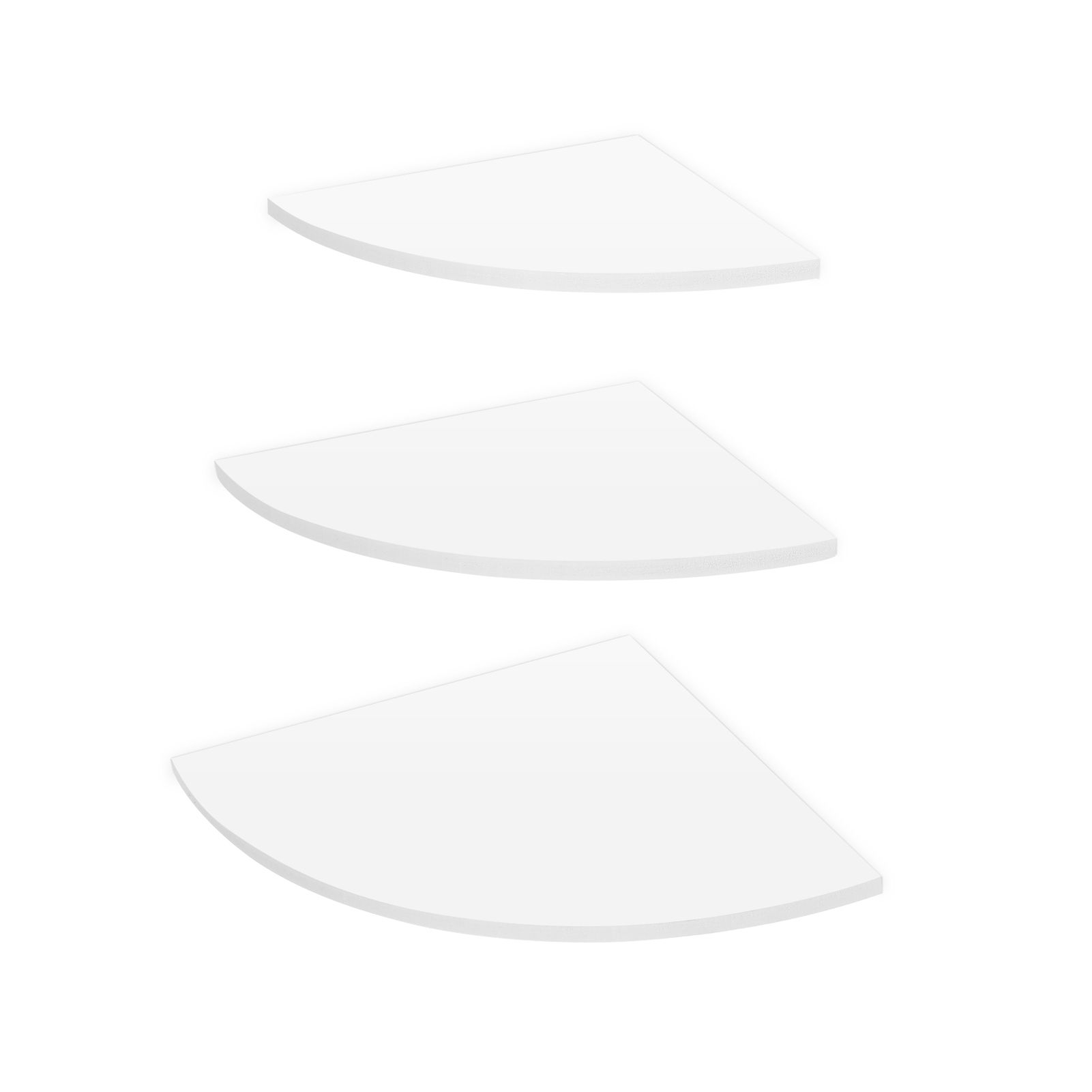 3Pcs Floating Corner Shelf Wall Mounted Storage Rack Bookshelves Home view 5
