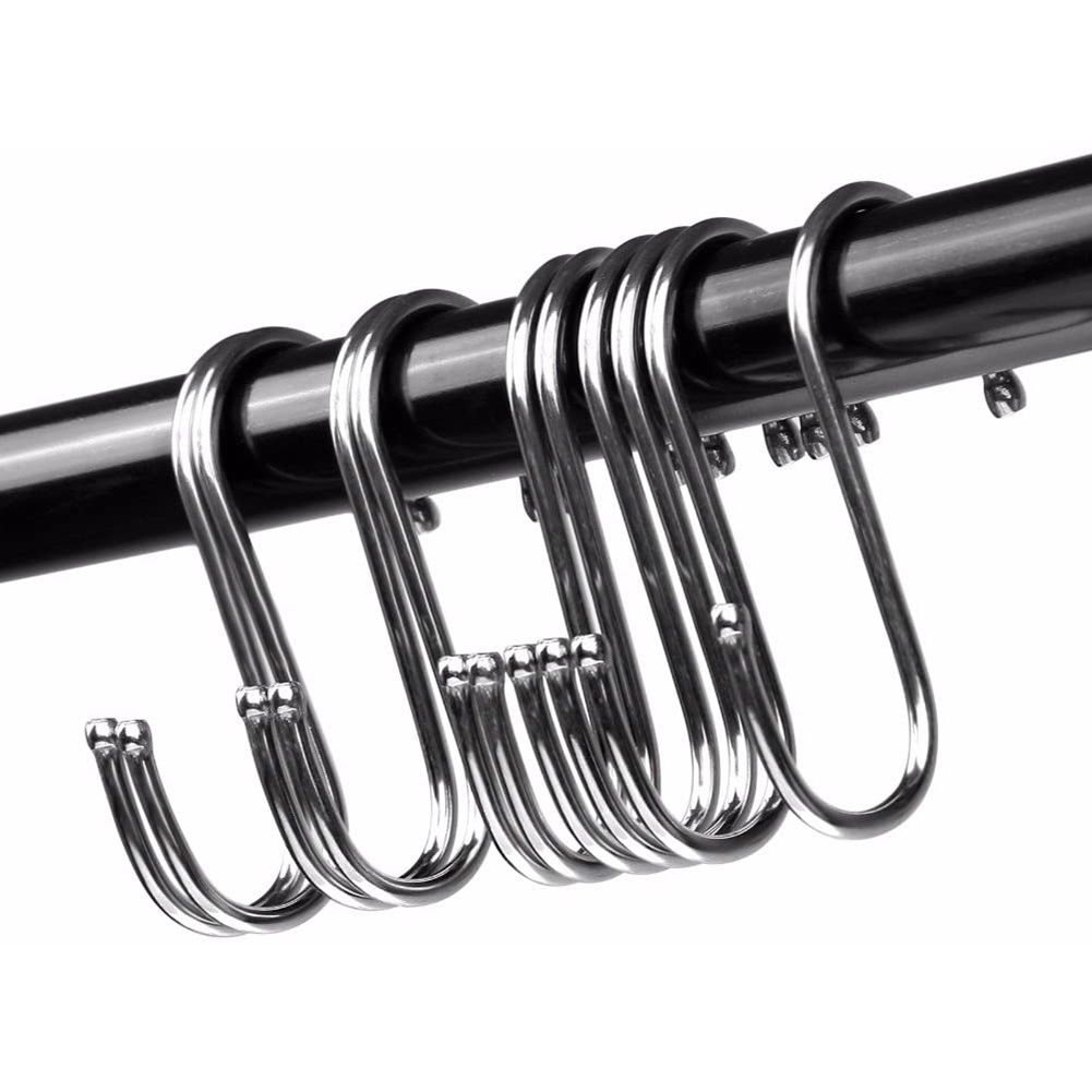 10pcs S Shaped Metal Hook Multi functional Bathroom Kitchen Hanging Hanger view 4