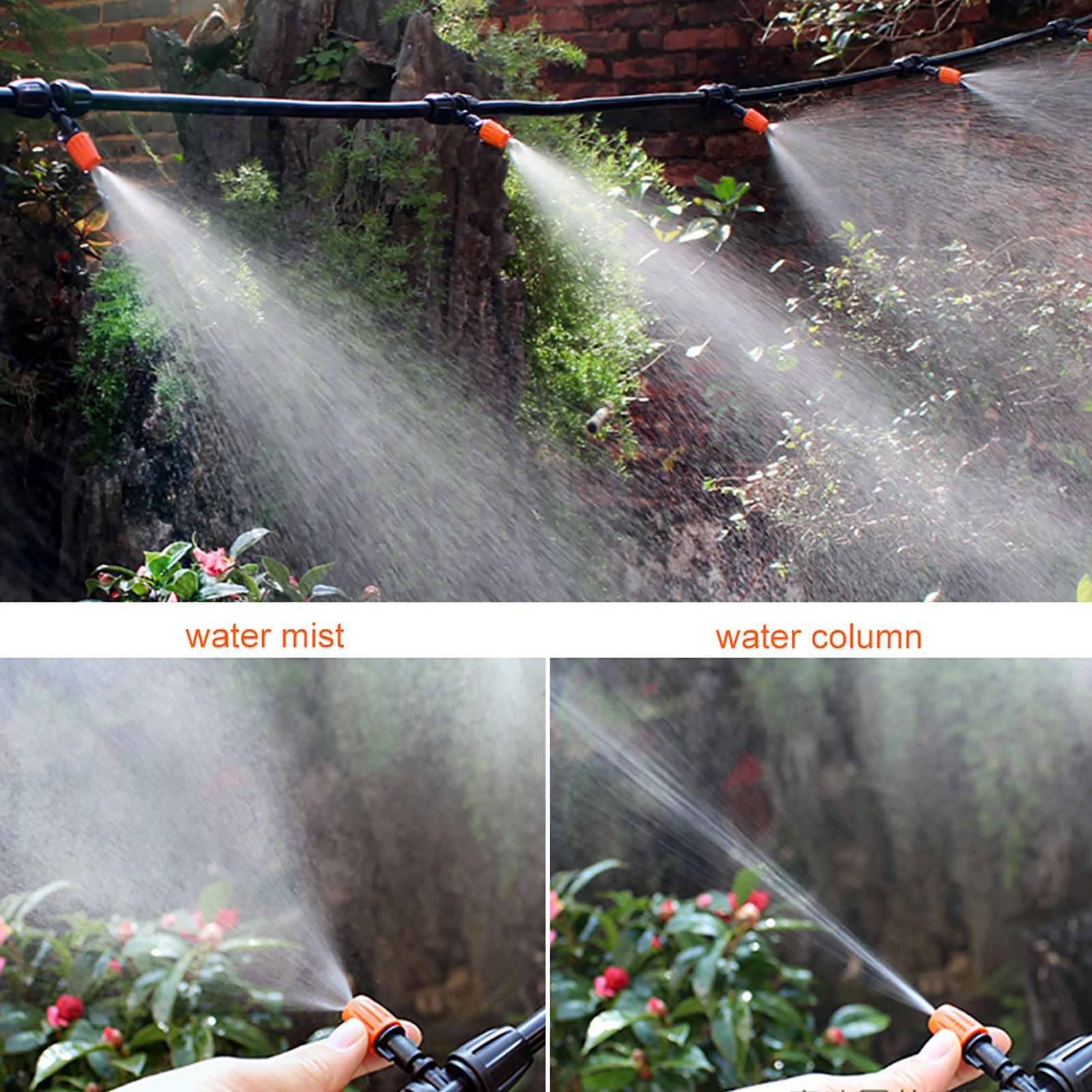 50pcs/set Adjustable Garden Drip Irrigation Misting Nozzles Micro Flowing view 7