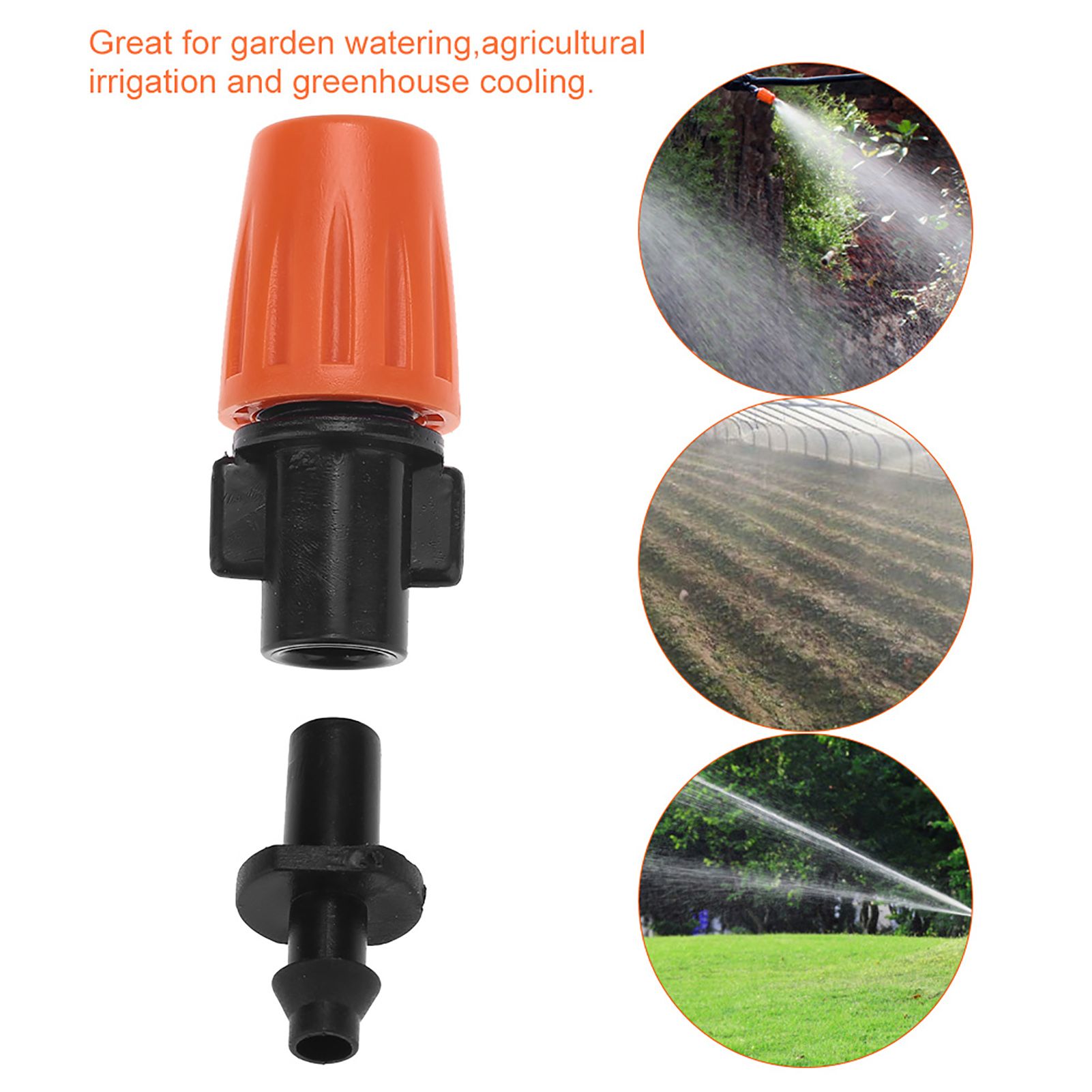 50pcs/set Adjustable Garden Drip Irrigation Misting Nozzles Micro Flowing view 8