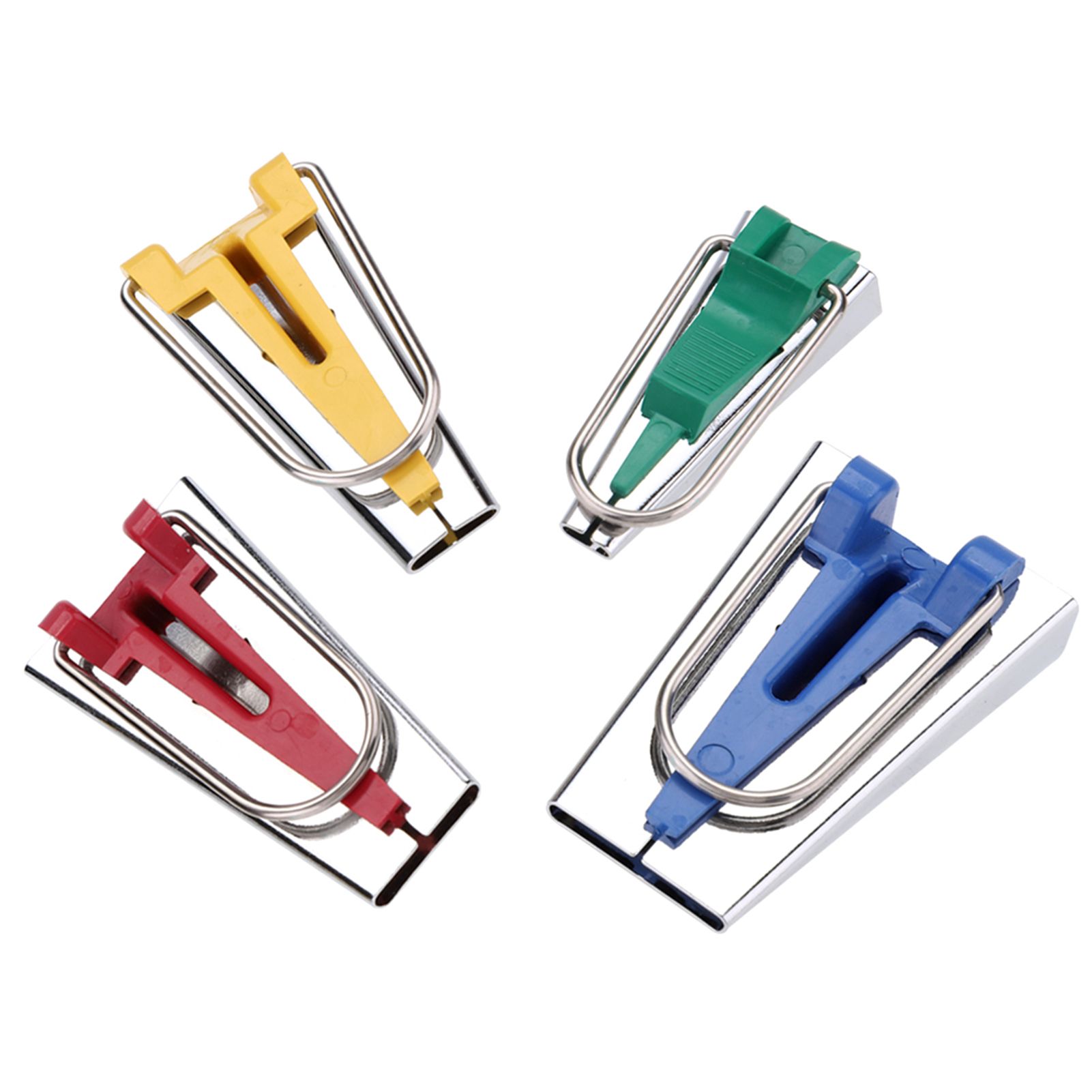 4 Size/set 6/12/18/25mm Fabric Bias Tape Maker Folder Kit DIY Sewing Quilting