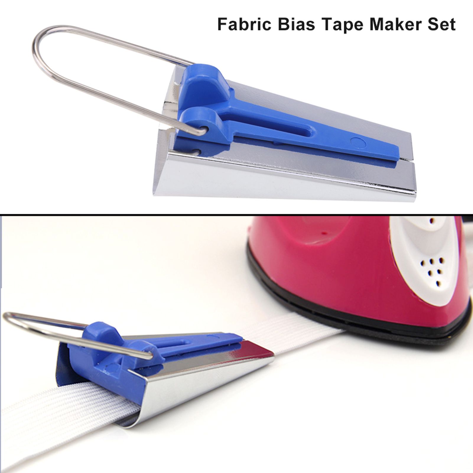 4 Size/set 6/12/18/25mm Fabric Bias Tape Maker Folder Kit DIY Sewing Quilting view 4