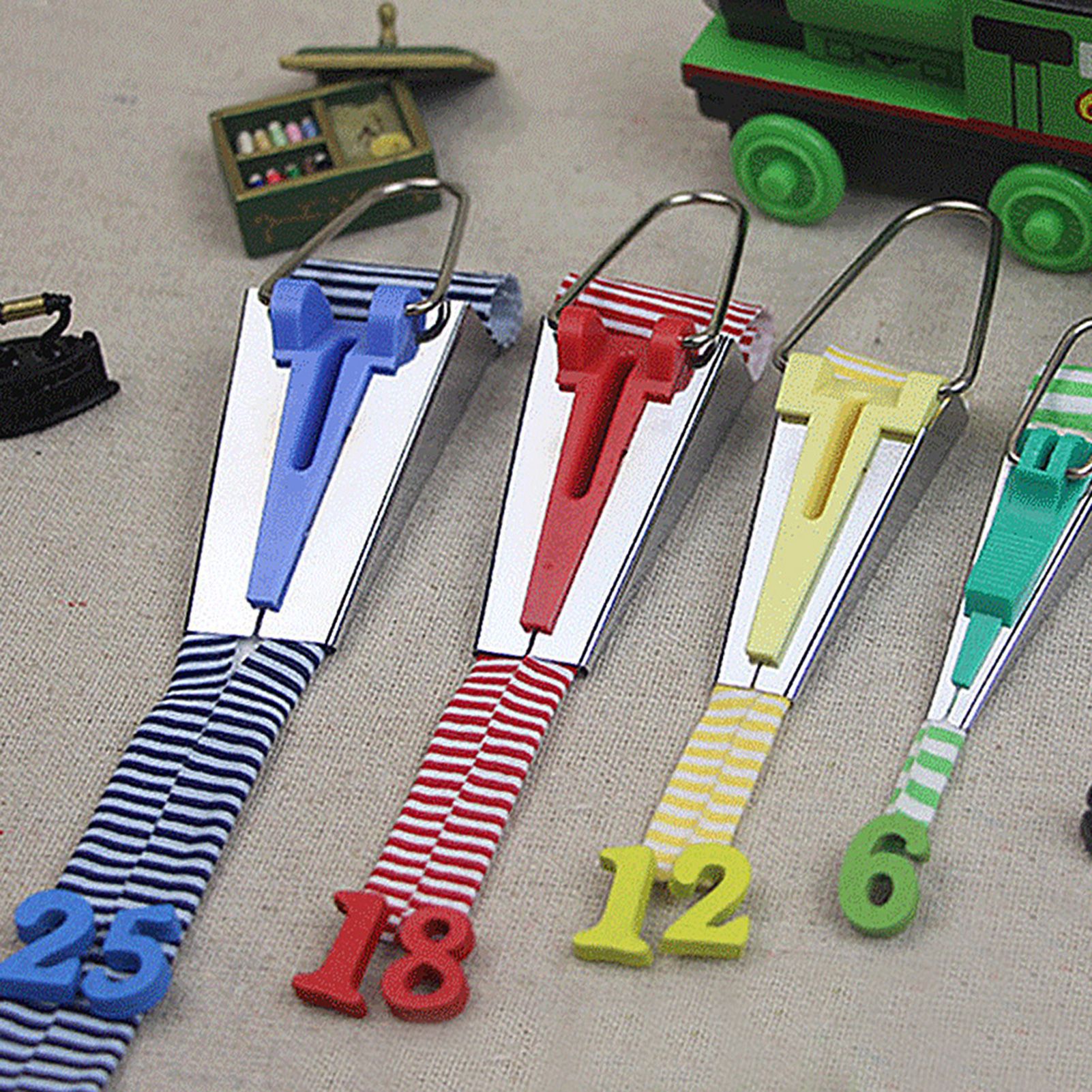 4 Size/set 6/12/18/25mm Fabric Bias Tape Maker Folder Kit DIY Sewing Quilting view 5