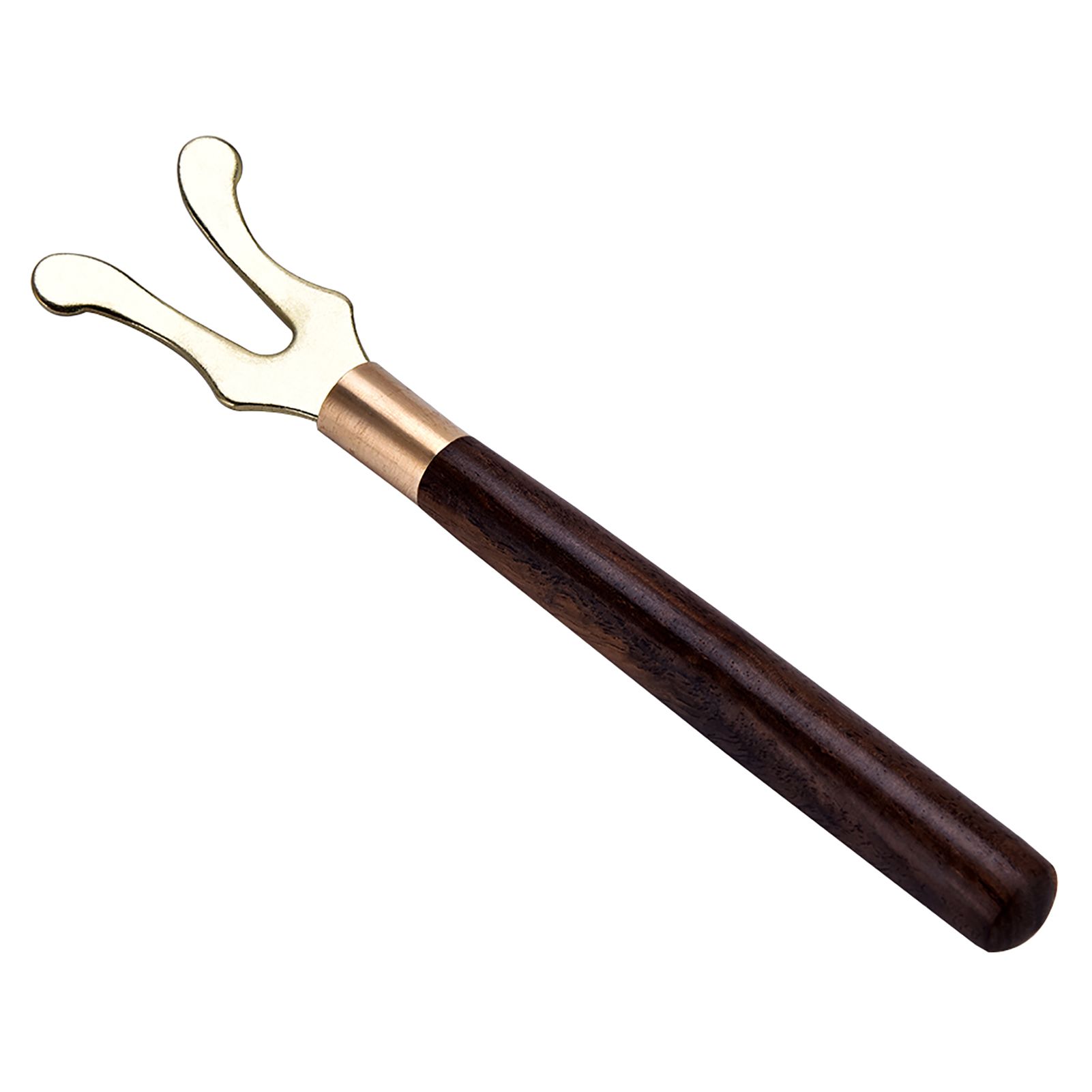 Tea Pot Heat Insulation Tea Clip Fork with Wooden Handle Cast Iron Head Coffee view 9