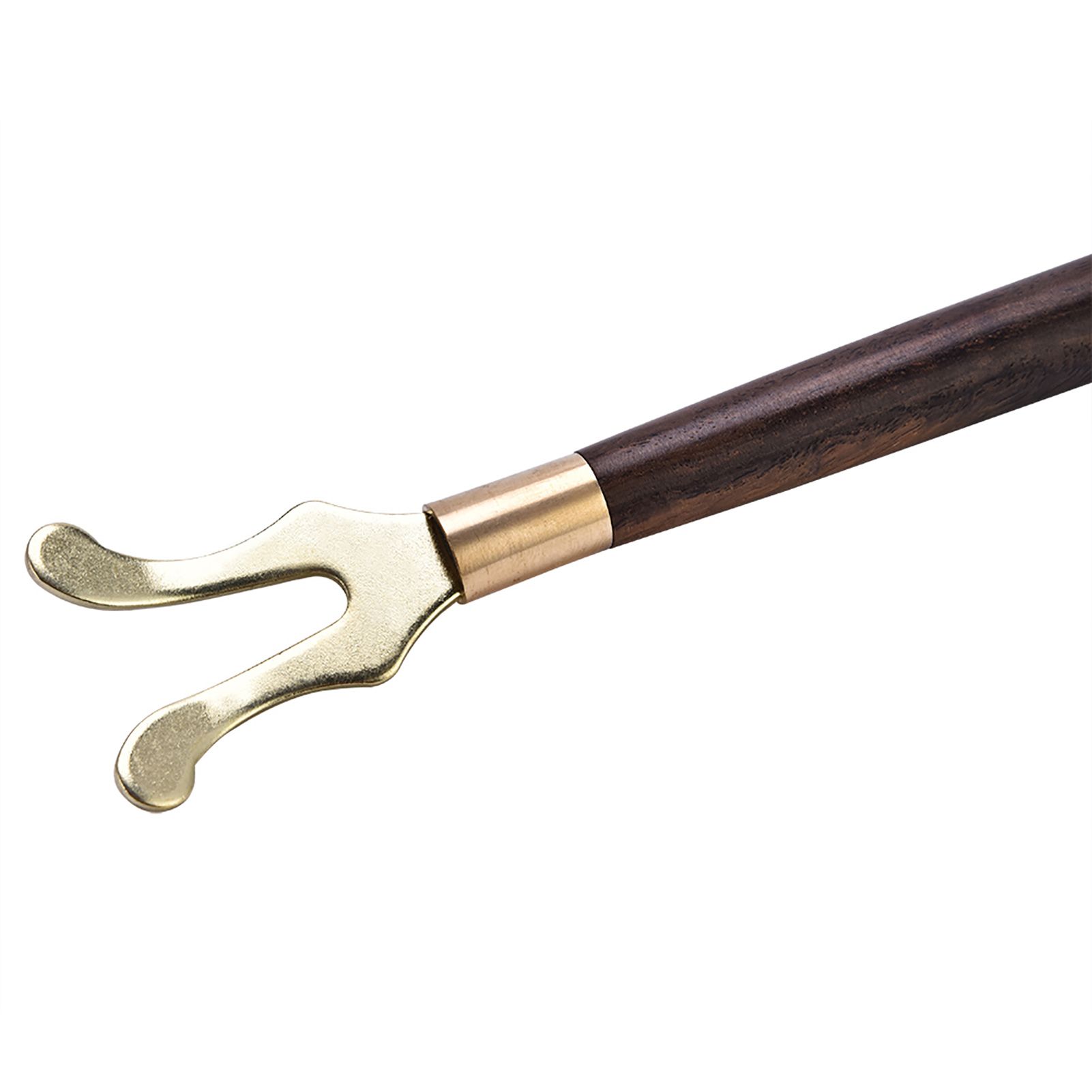 Tea Pot Heat Insulation Tea Clip Fork with Wooden Handle Cast Iron Head Coffee view 11