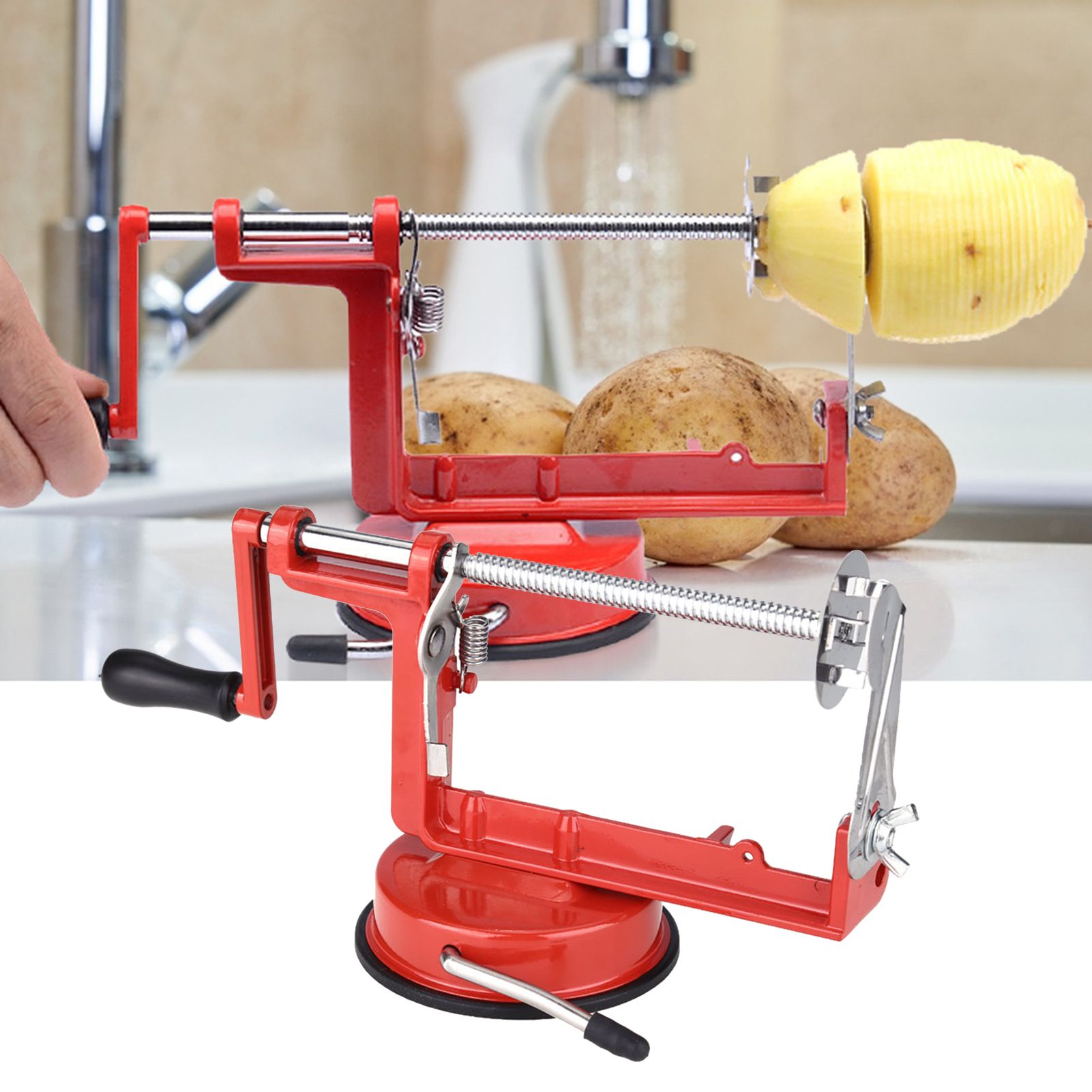 Manual Spiral Potato Cucumber Tornado Twister Cutter Vegetable Fruit Chips view 11