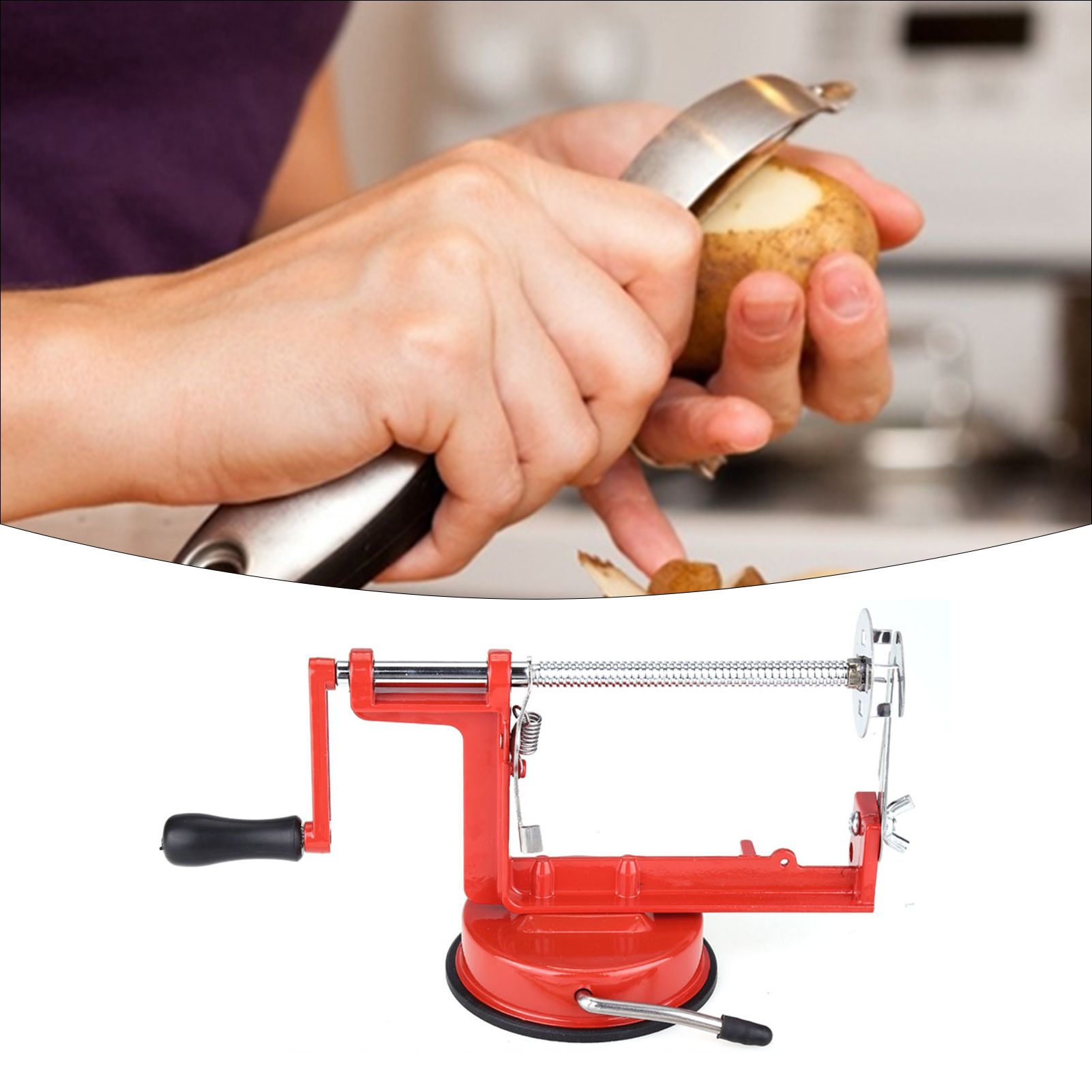 Manual Spiral Potato Cucumber Tornado Twister Cutter Vegetable Fruit Chips view 12