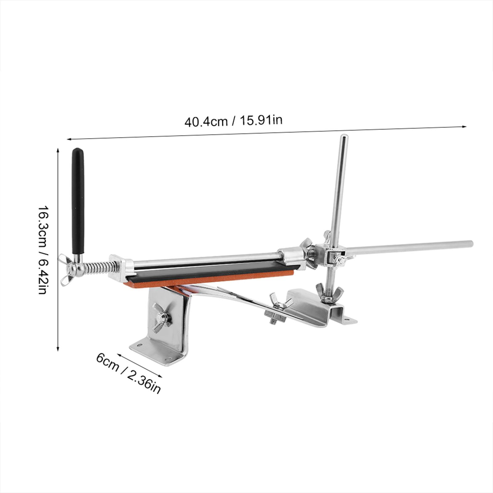 Stainless Steel Fix angle Sharpening System 4 Whetstones Kitchen Knife view 2