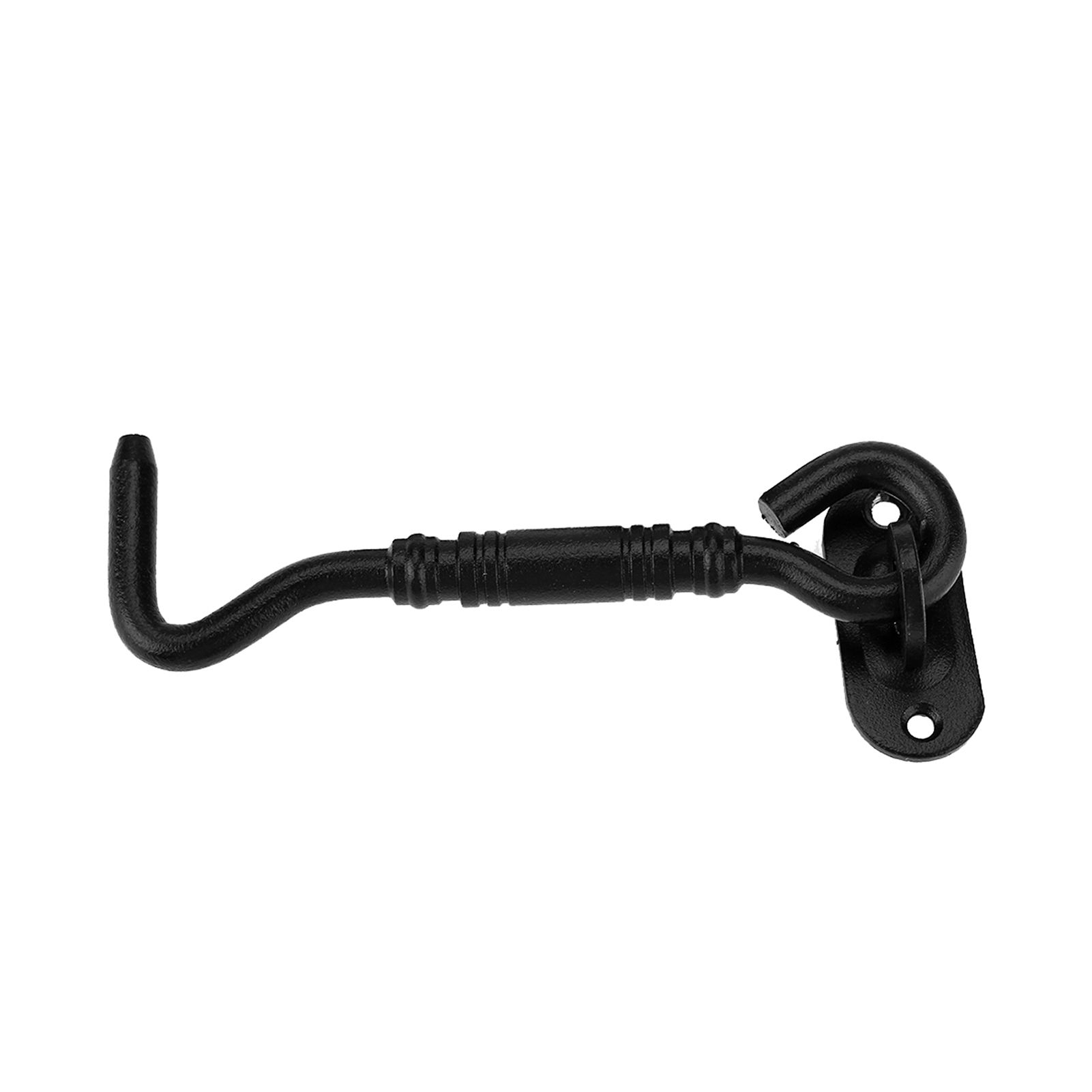 Black Color 201 Stainless Steel Cabin Hook and Eye Latch Lock for Shed Gate view 2