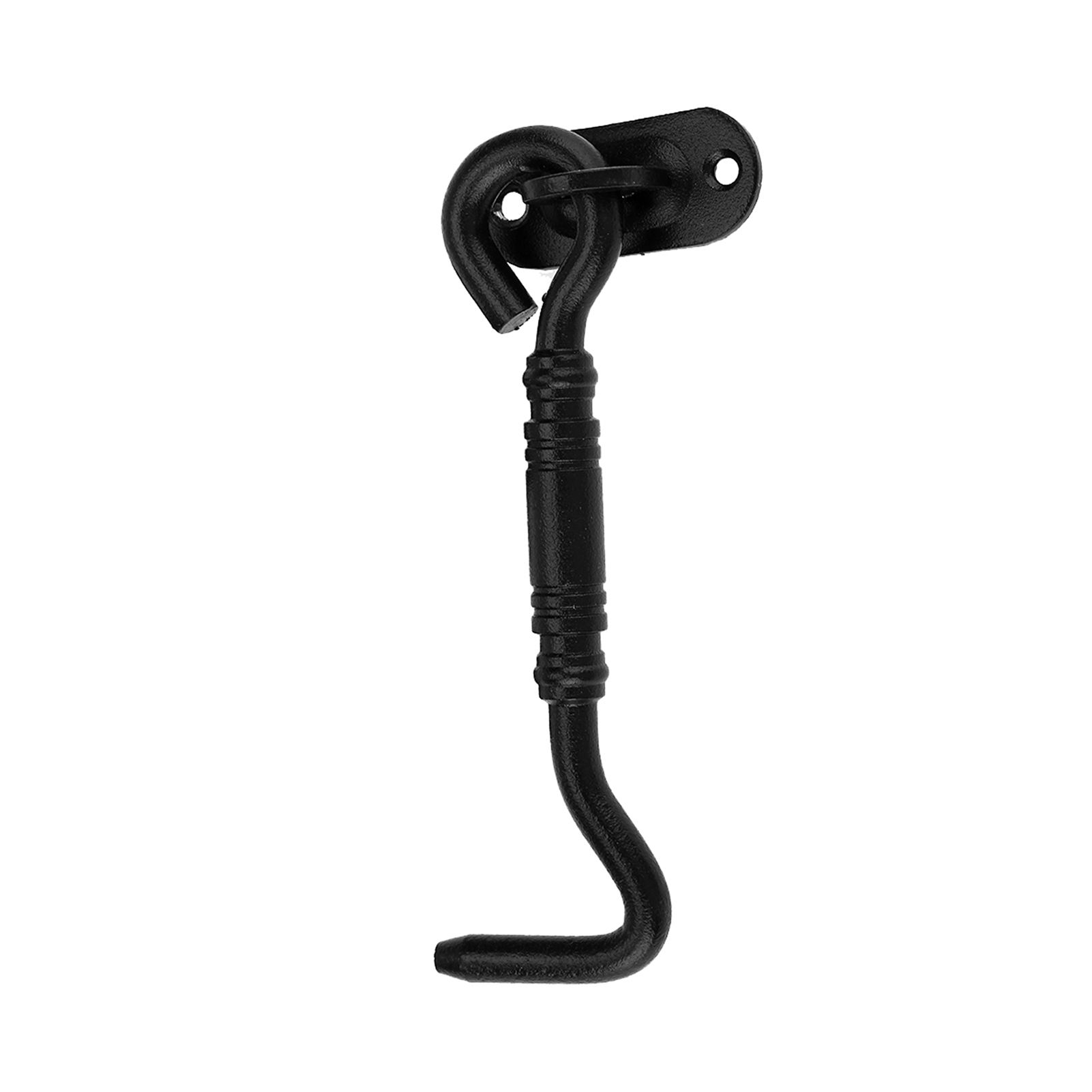 Black Color 201 Stainless Steel Cabin Hook and Eye Latch Lock for Shed Gate view 3