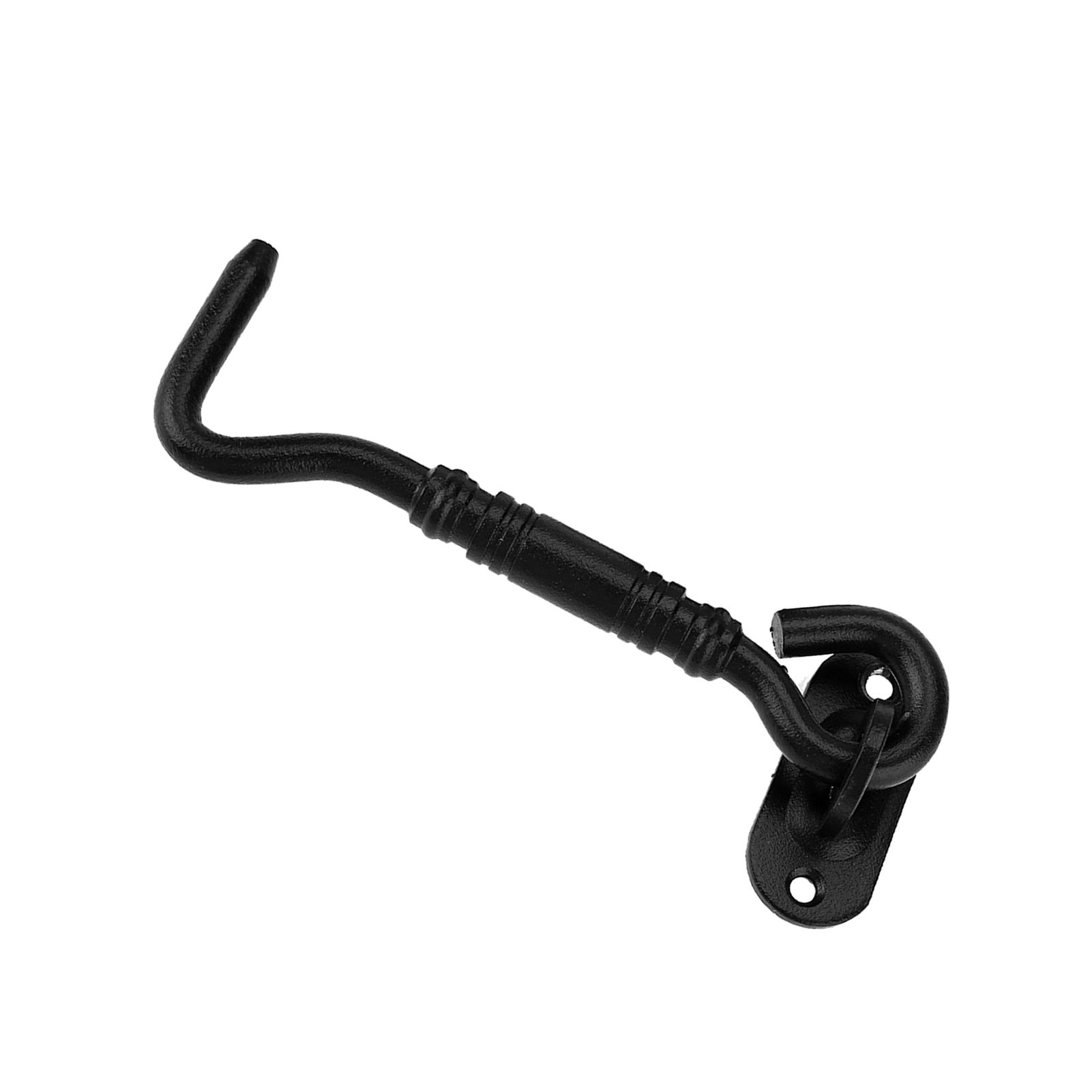 Black Color 201 Stainless Steel Cabin Hook and Eye Latch Lock for Shed Gate view 7