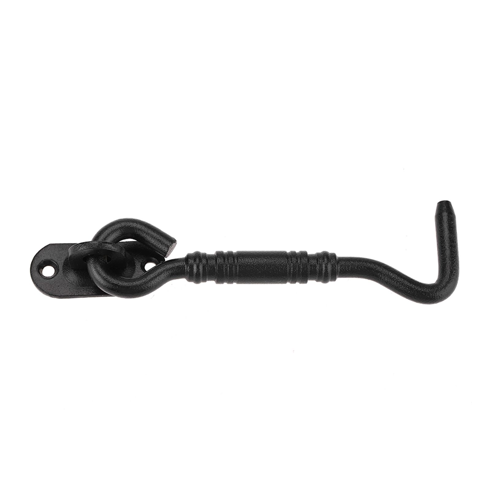 Black Color 201 Stainless Steel Cabin Hook and Eye Latch Lock for Shed Gate view 8