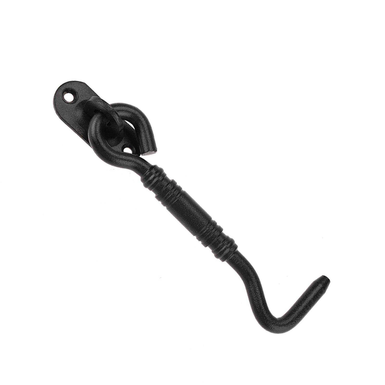 Black Color 201 Stainless Steel Cabin Hook and Eye Latch Lock for Shed Gate view 10