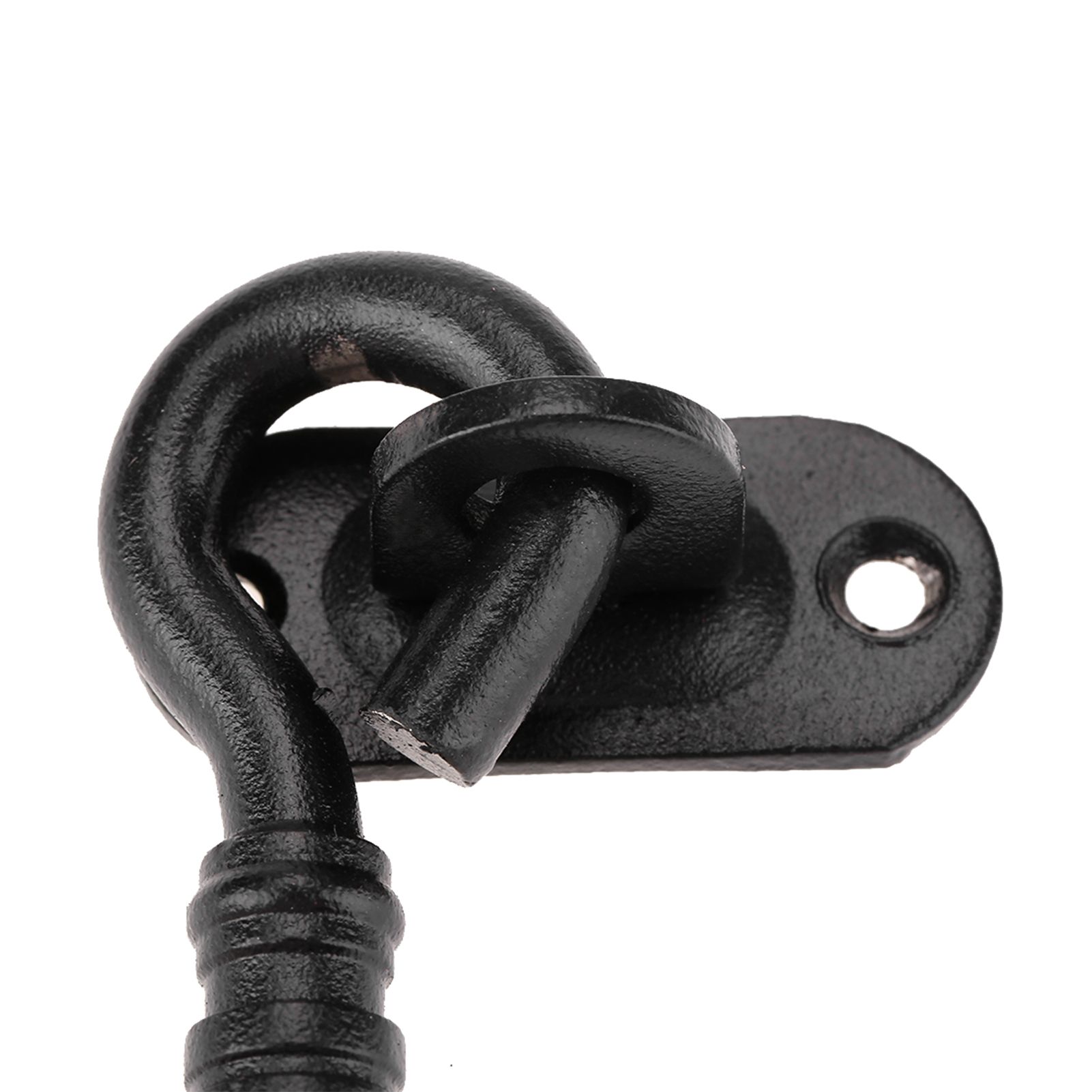 Black Color 201 Stainless Steel Cabin Hook and Eye Latch Lock for Shed Gate view 14