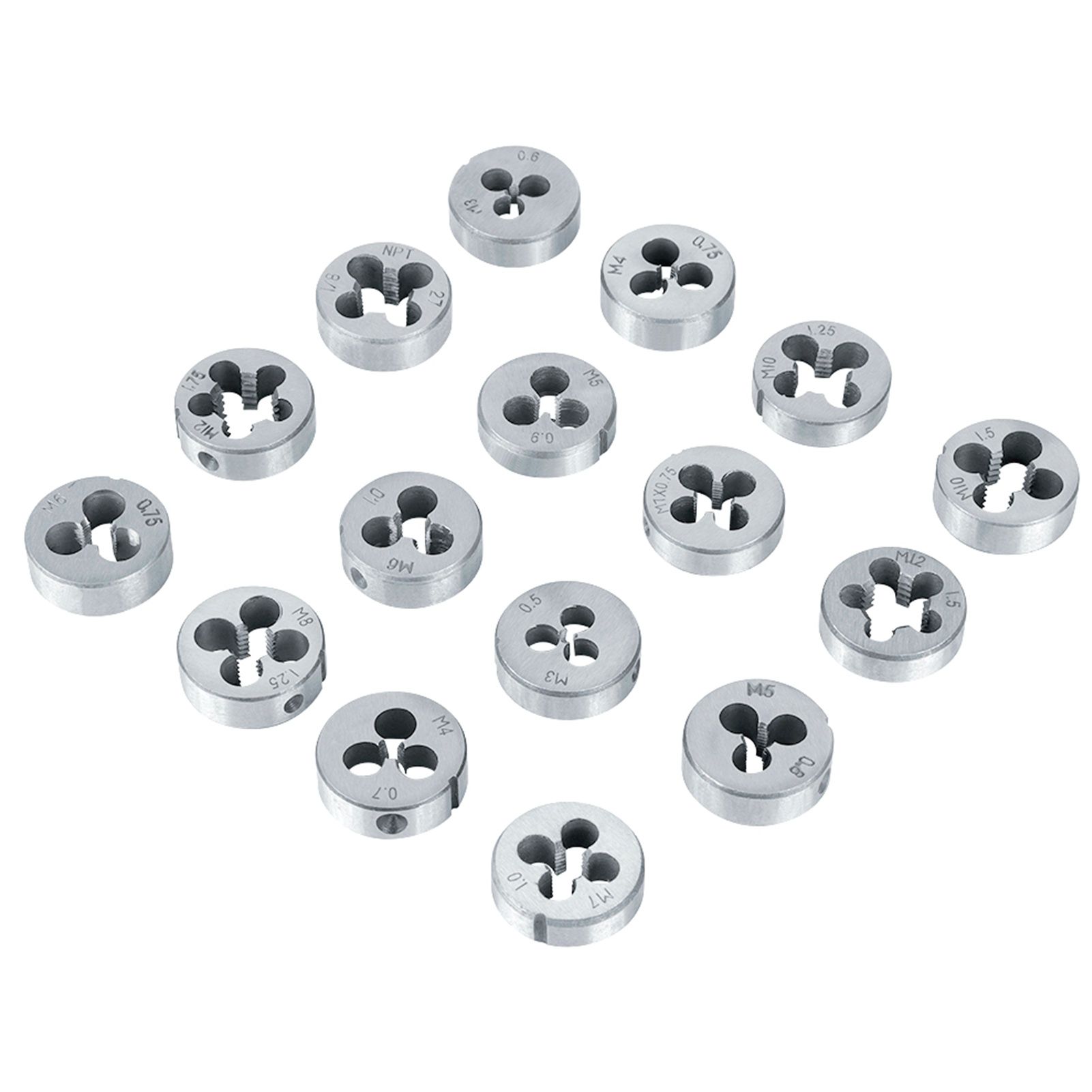 40Pcs M3-M12 Screw Nut Tap and Die Set with Wrenches and Thread Gauge Heavy view 10