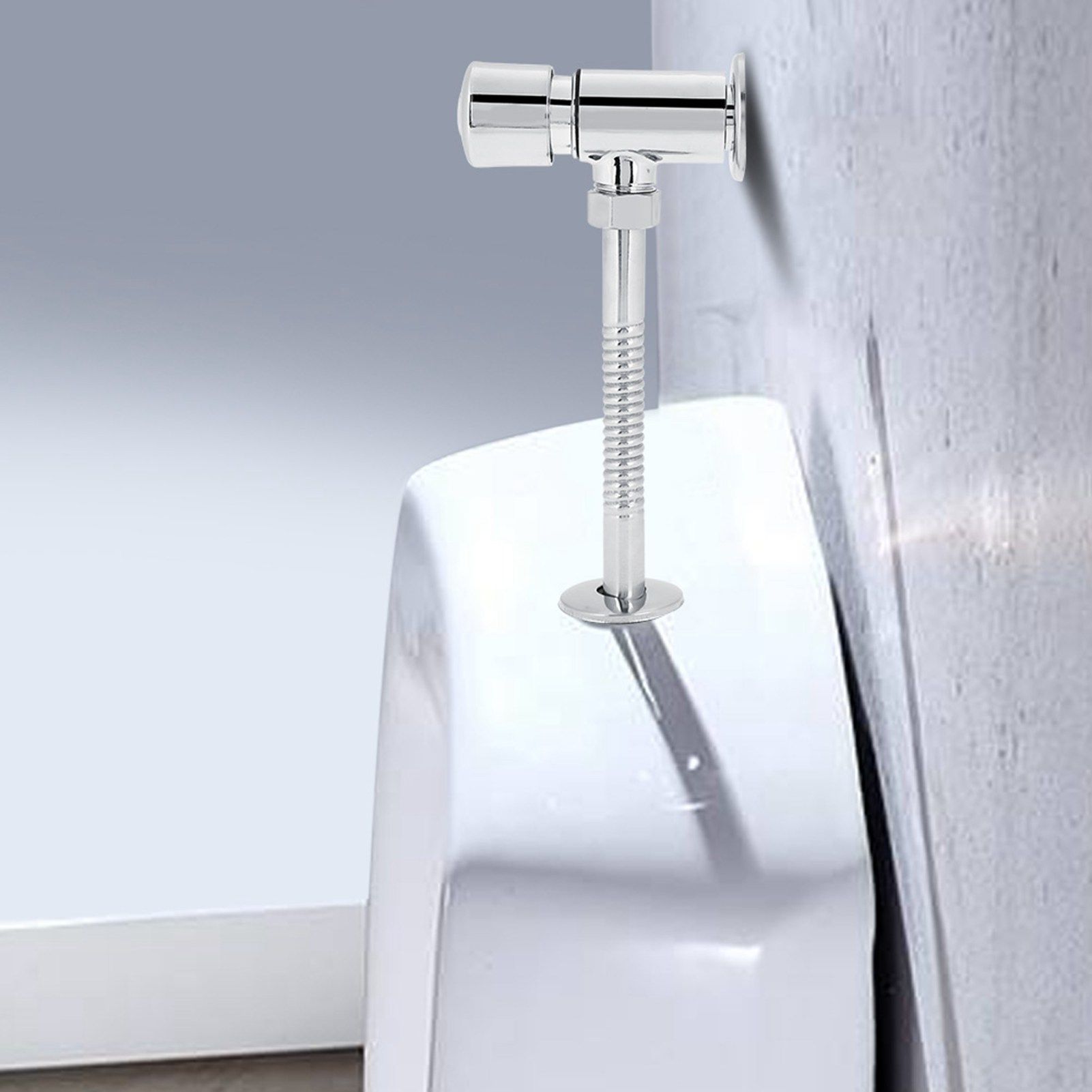 Durable Zinc Alloy Flush Valve Office Hotel Bathroom Toilet Hand Pressing view 15
