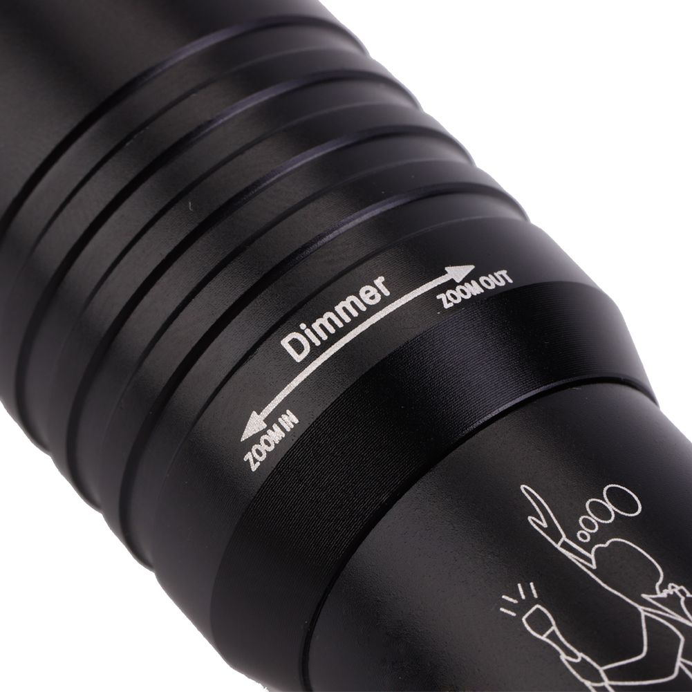 Handheld Zoomable Underwater 1200LM LED Diving Flashlight Waterproof Battery Power view 11