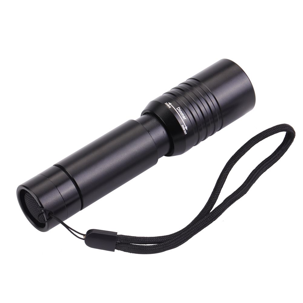 Handheld Zoomable Underwater 1200LM LED Diving Flashlight Waterproof Battery Power view 12