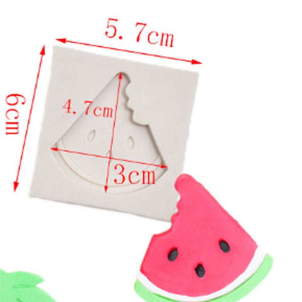 WatermelOn shaped Silicone Mould Washable Heat Resistant Mold for Chocolate view 3