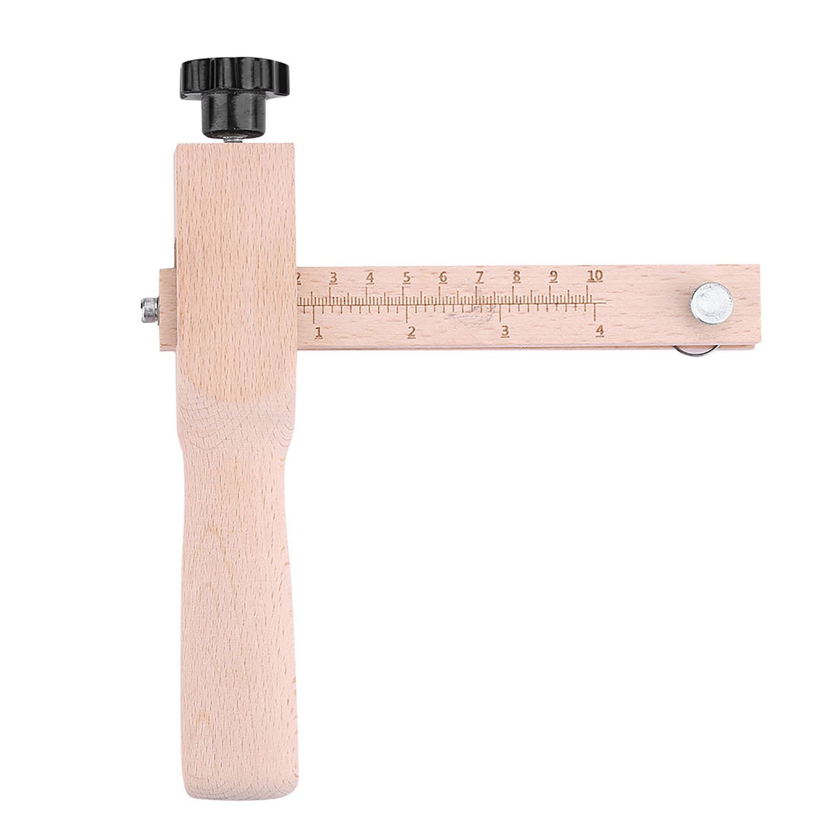 Wooden Hand Leather Strip Strap Adjustable Cutting Tool DIY Craft Tools Cutter view 4