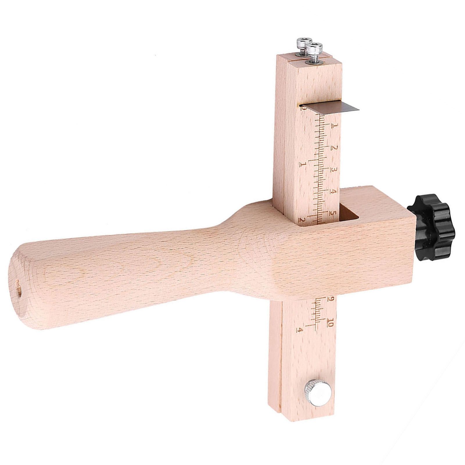 Wooden Hand Leather Strip Strap Adjustable Cutting Tool DIY Craft Tools Cutter view 9