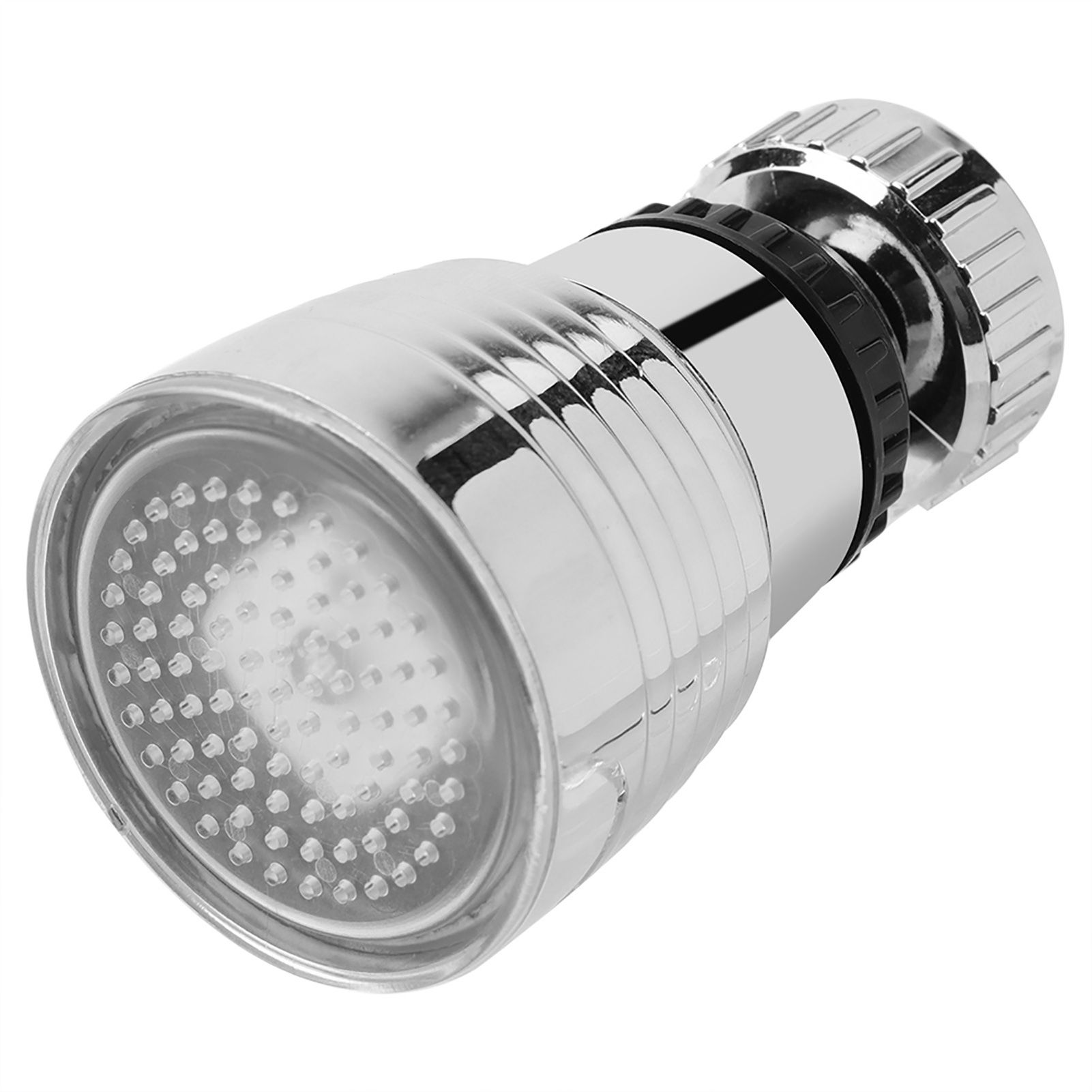 360°Swivel 3Colors Temperature Controlled LED Light Kitchen Sink Faucet Spray view 5