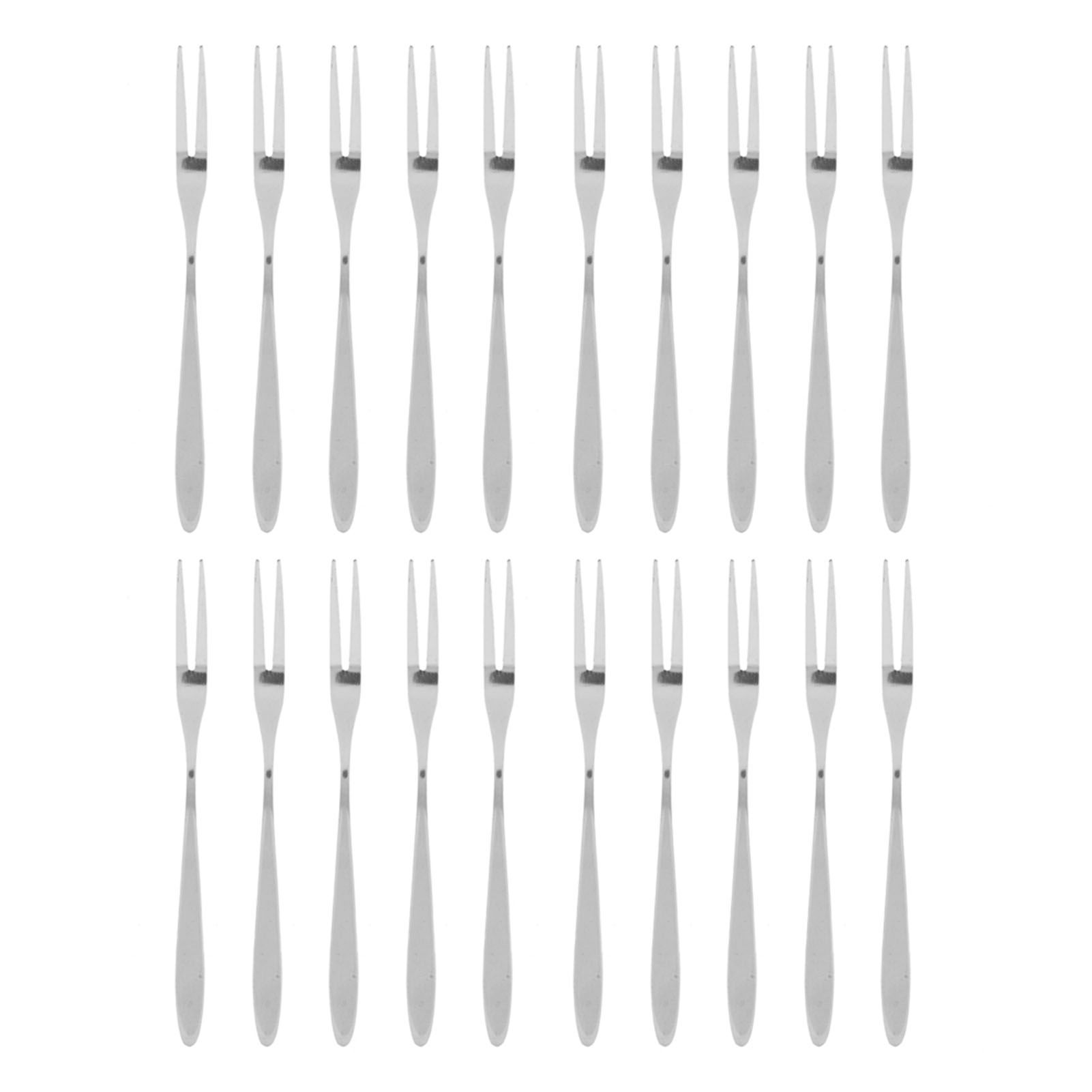 20Pcs/set Stainless Steel Fruit Fork Comfortable Long Handle Cake Desert Fruit view 6