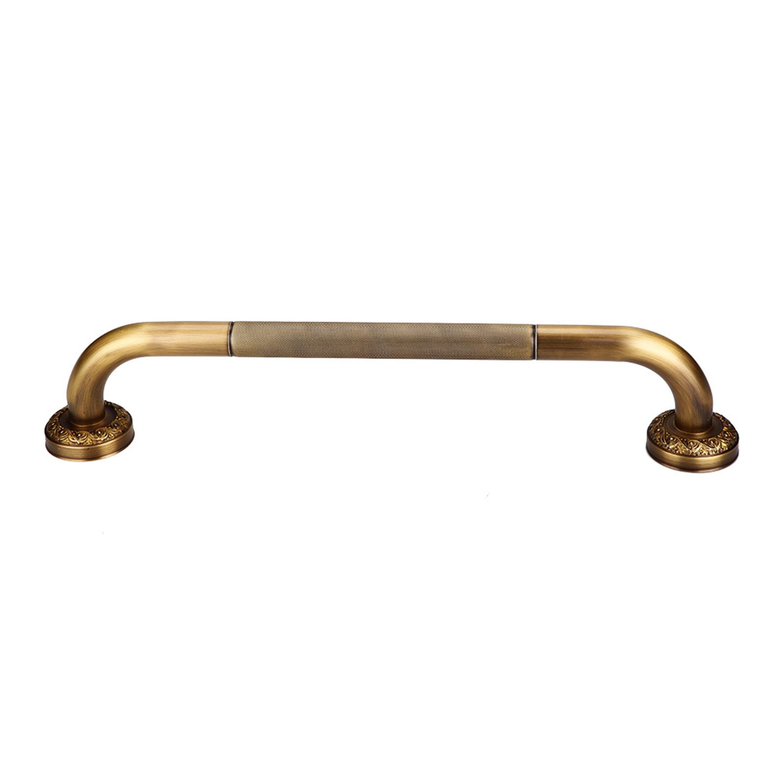 Antique Style Brass Carved Shower Tub Safety Grab Bar Wall Mounted Bathroom view 6