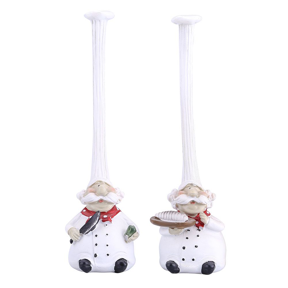 Creative Resin Kitchen Chef Figurine Decor House Restaurant Cafe Decorative