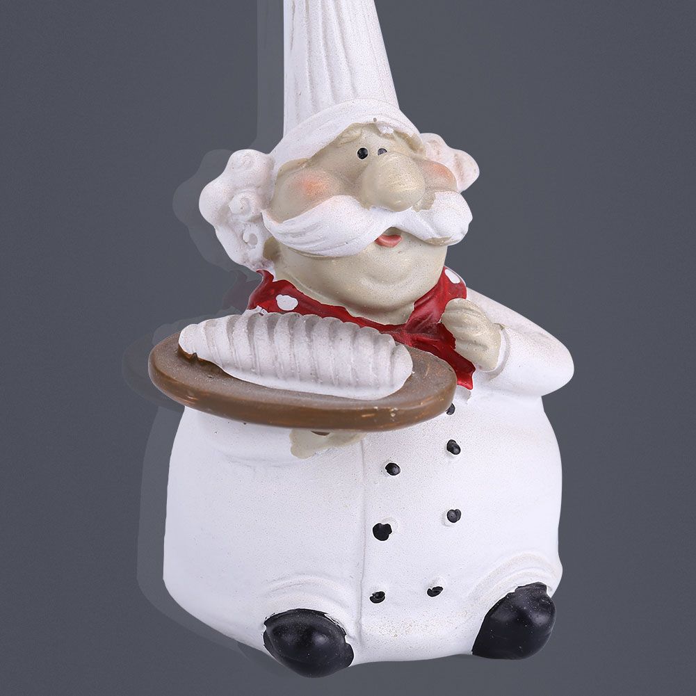 Creative Resin Kitchen Chef Figurine Decor House Restaurant Cafe Decorative view 5