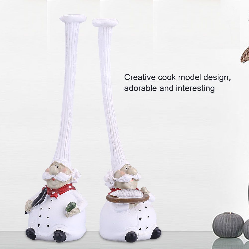 Creative Resin Kitchen Chef Figurine Decor House Restaurant Cafe Decorative view 7