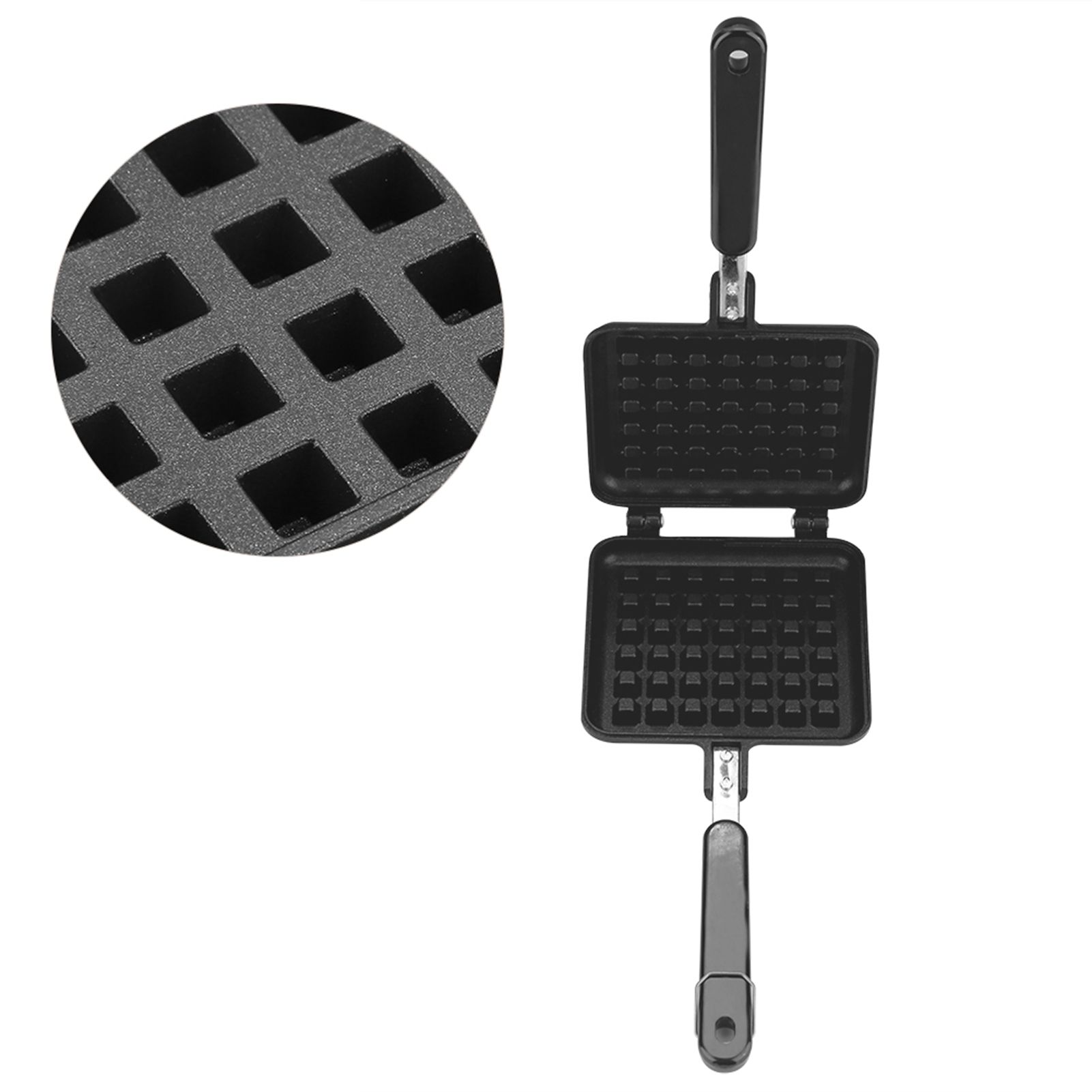 Household Kitchen Gas NOn Stick Waffle Maker Pan Mould Mold Press Plate view 7