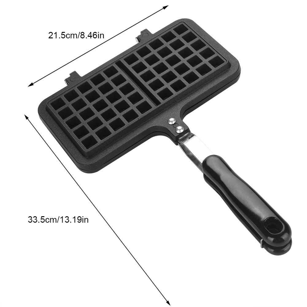Dual Head Household Kitchen Gas NOn Stick Waffle Maker Pan Mould Mold Press view 3