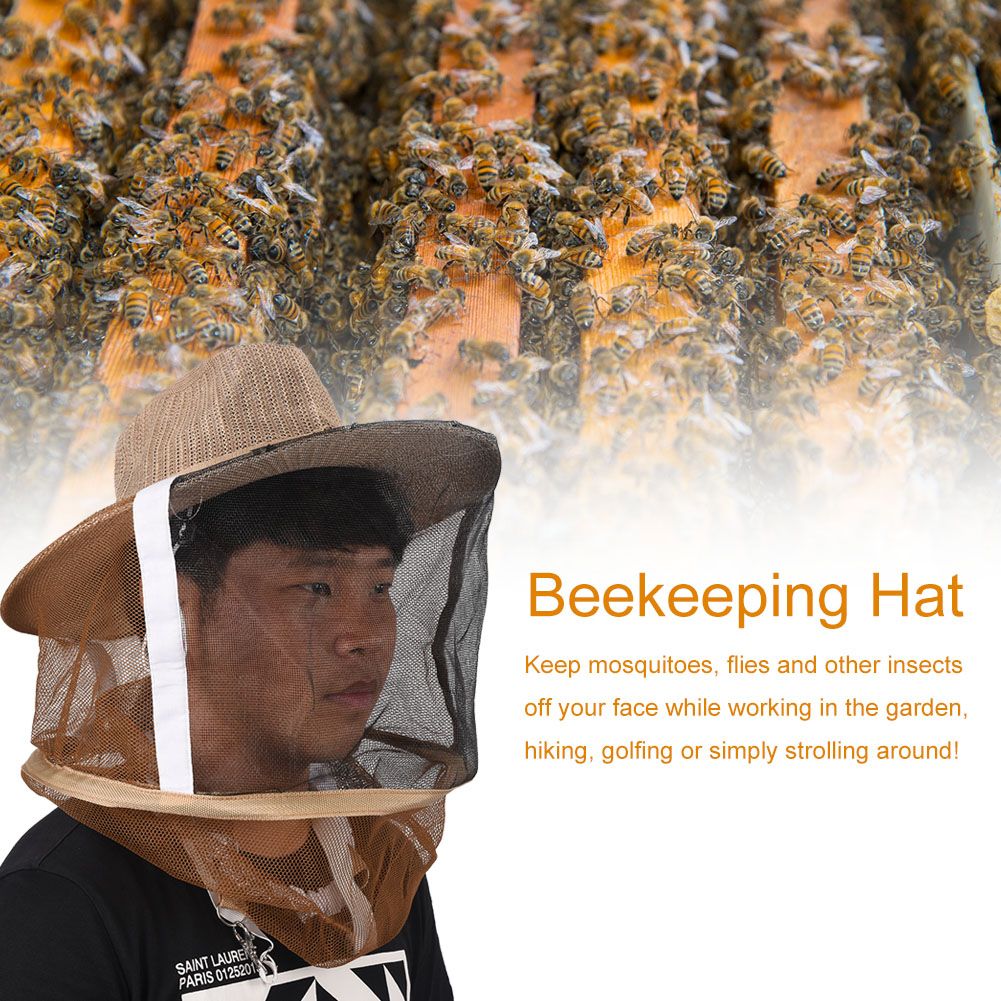 Beekeeping Beekeeper Hat Garden Guard Anti Mosquito Bee Insect Bug Face Head Veil view 3