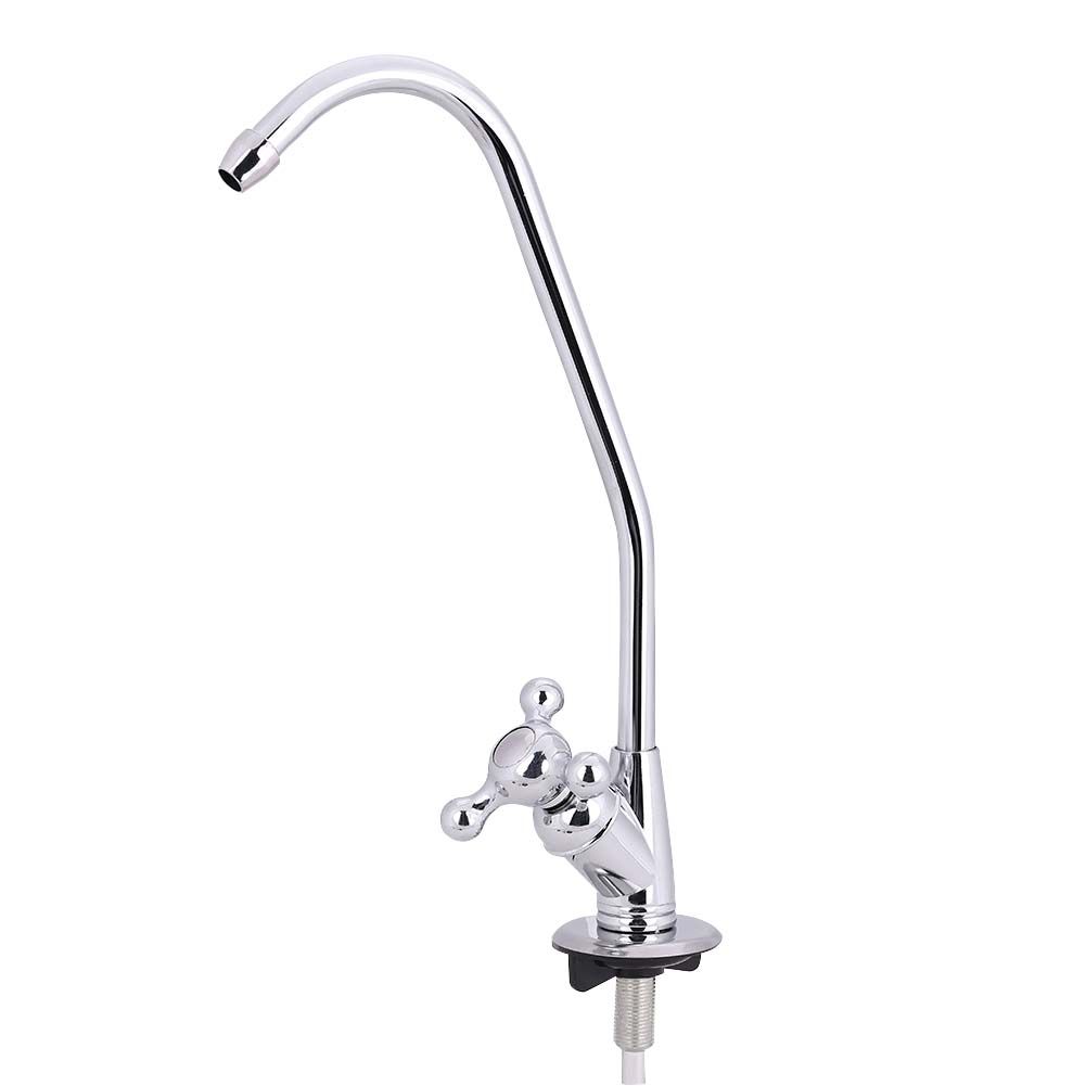 1/4'' Zinc Alloy Kitchen Faucet Tap Chrome Reverse Osmosis RO Drinking Water view 9