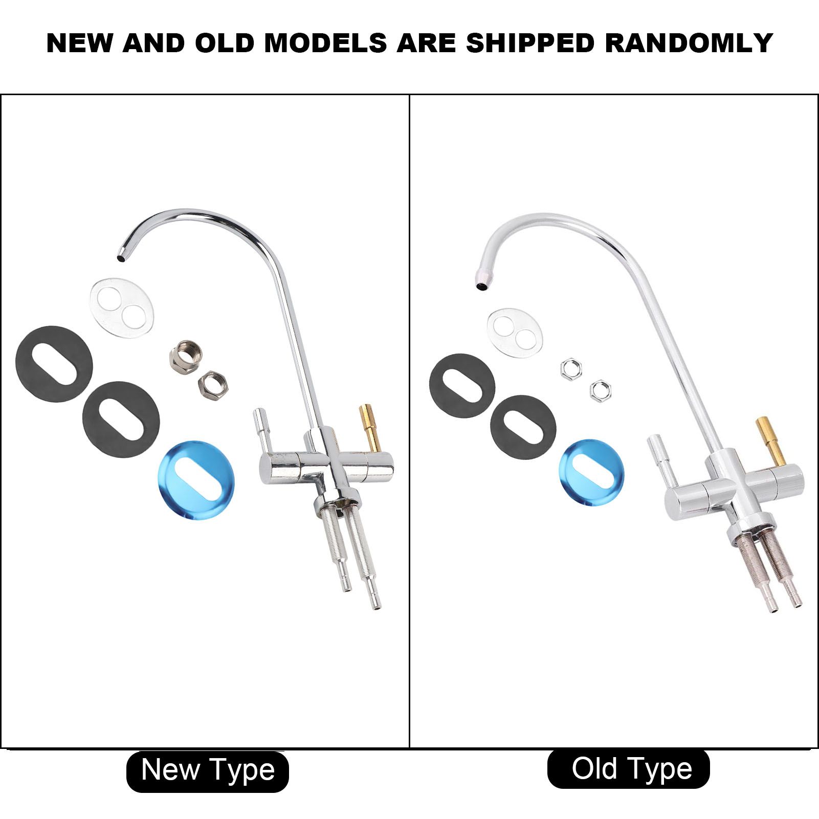 1/4'' Double Holes Sink Faucet Tap Chrome Reverse Osmosis RO Drinking Water Filter view 15