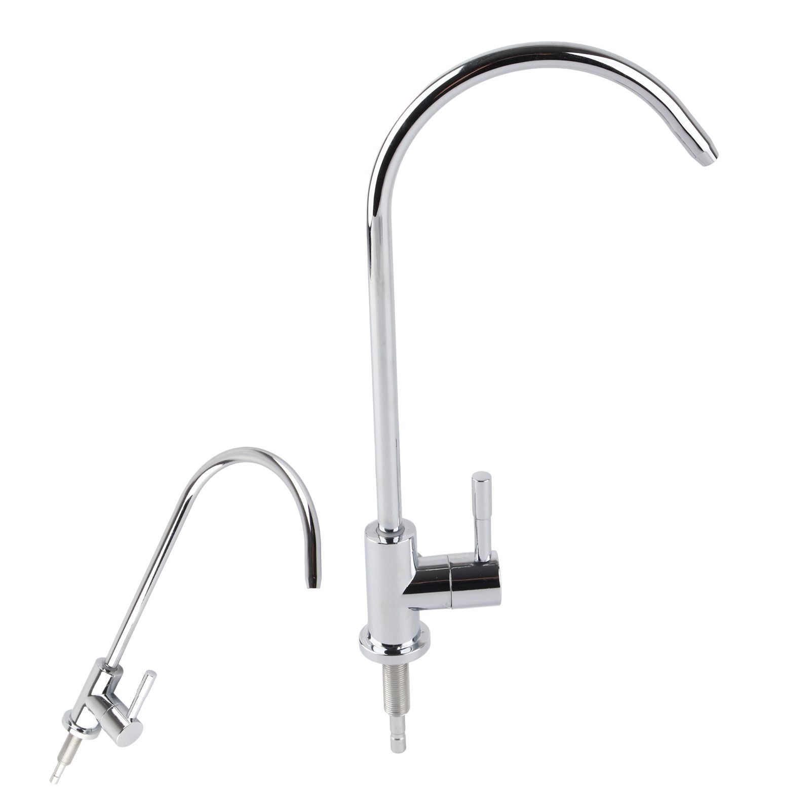 1/4'' Zinc Alloy Kitchen Faucet Tap Chrome Reverse Osmosis RO Drinking Water view 11