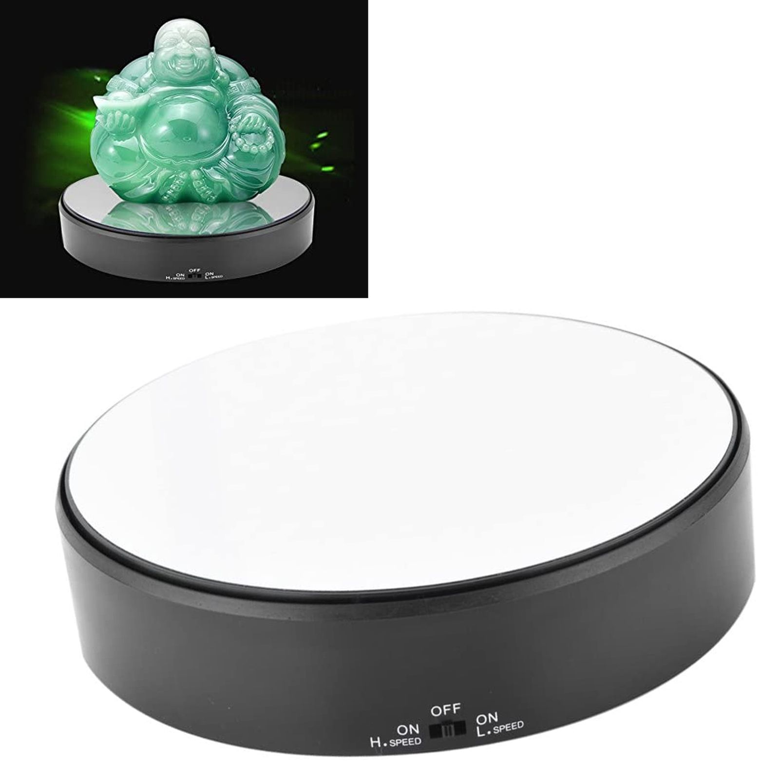 Mirror Surface 360° Rotary Display Stand Adjustable Rotating Speed Turntable view 10
