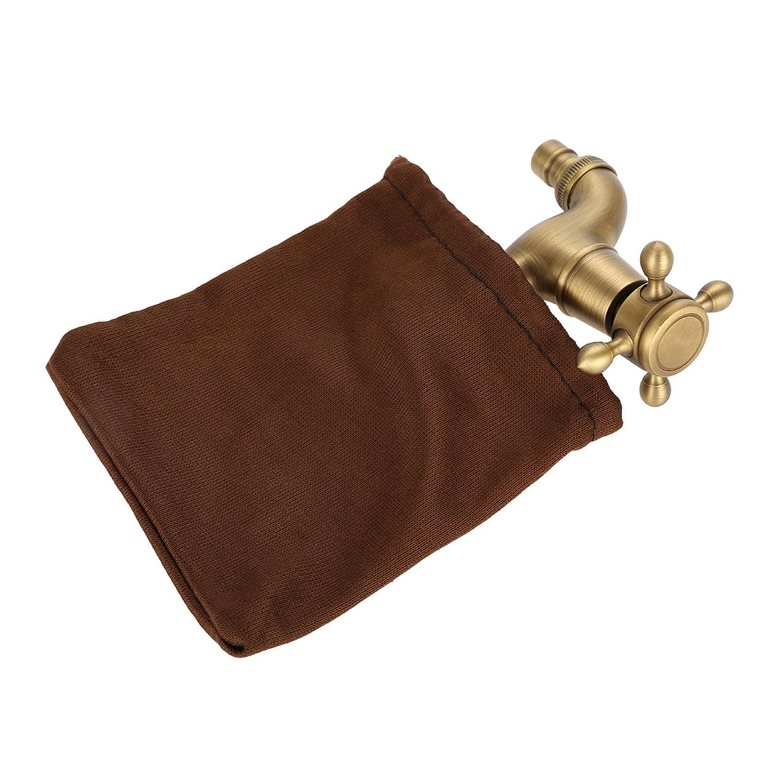 Vintage Solid Brass Single Handle Faucet for Washing Machine Wall Mounted view 2