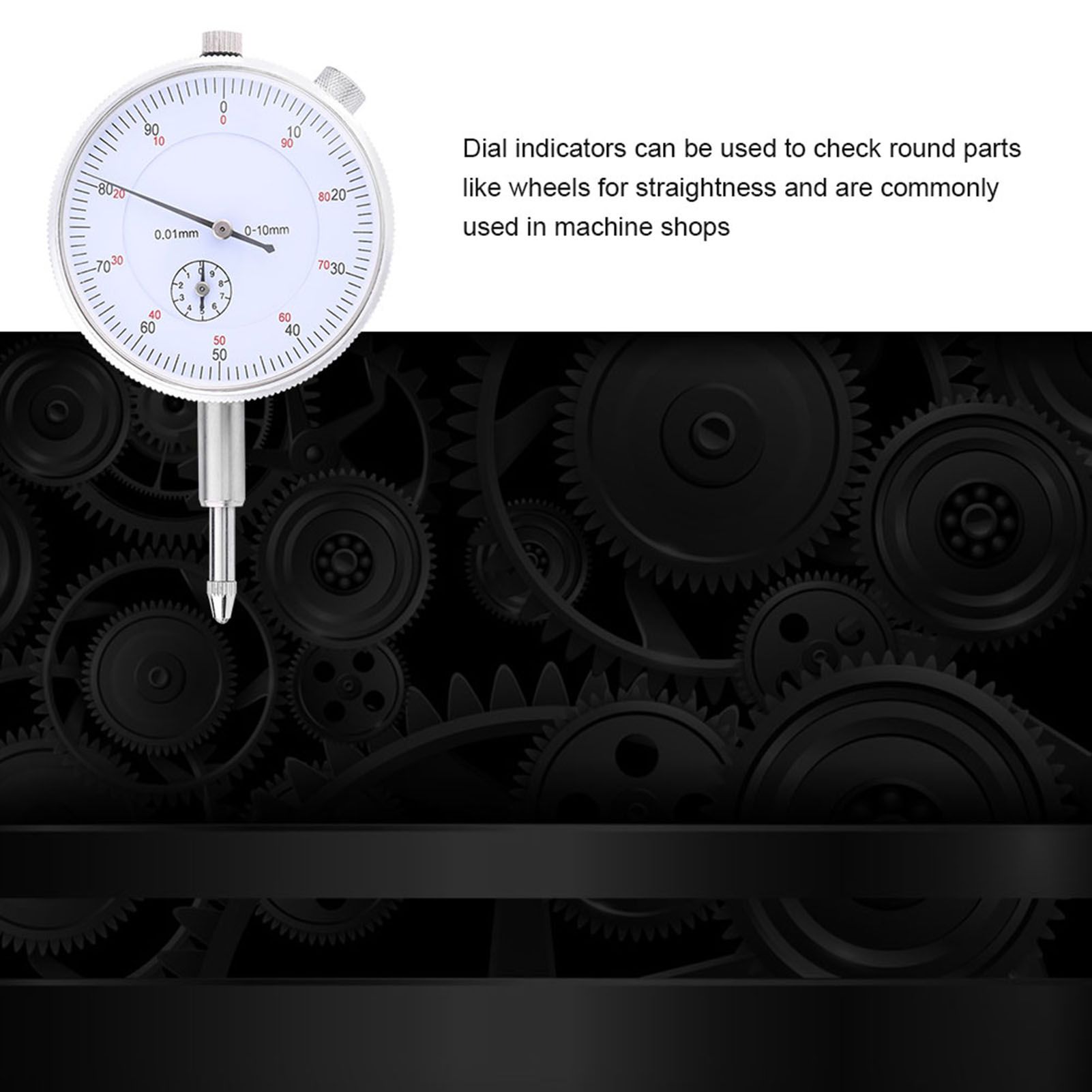 0-10mm Dial Indicator Gauge 0.01mm Accuracy Measuring Meter High Precision view 3