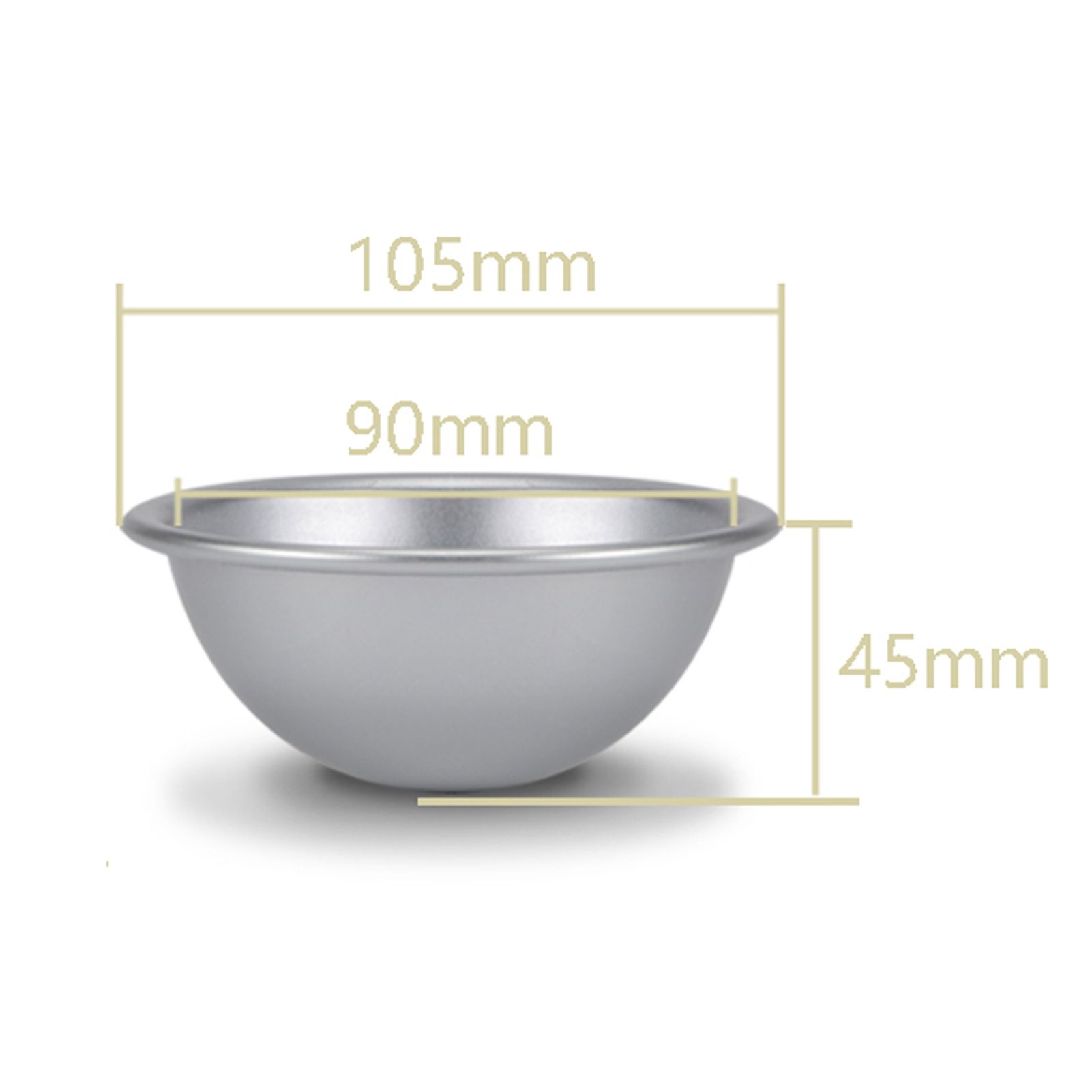 10cm Semicircle Mold Aluminum Hemisphere Chiffon Cake Pan Bikini Cake Dessert view 3