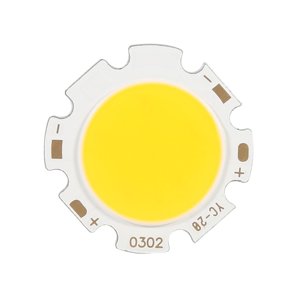 10pcs Round COB 3W High Power LED Chip Bulb Lamp Light Warm White view 2