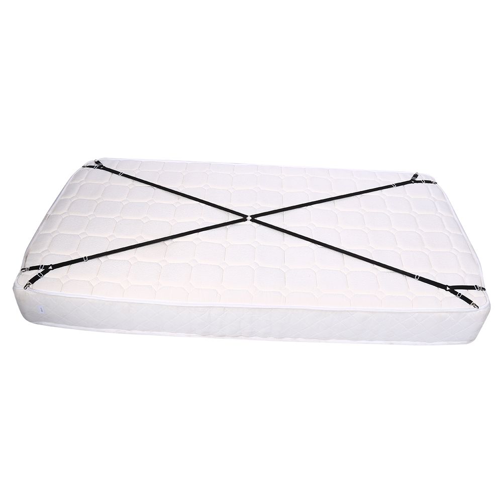 Elastic Crisscross Bed Mattress Sheet Straps Clips Triangle Grippers Holder view 3