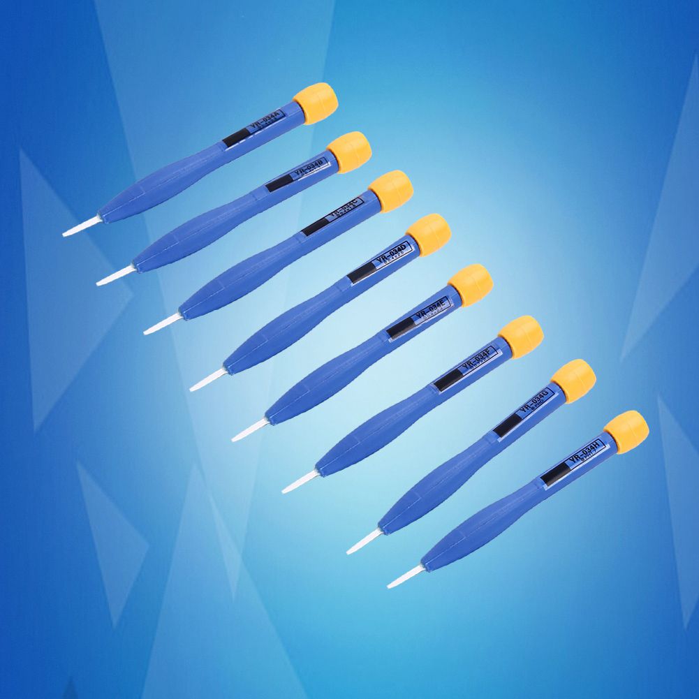8pcs Adjust Frequency Screwdriver Anti static Plastic Ceramic Set Home Hand view 8