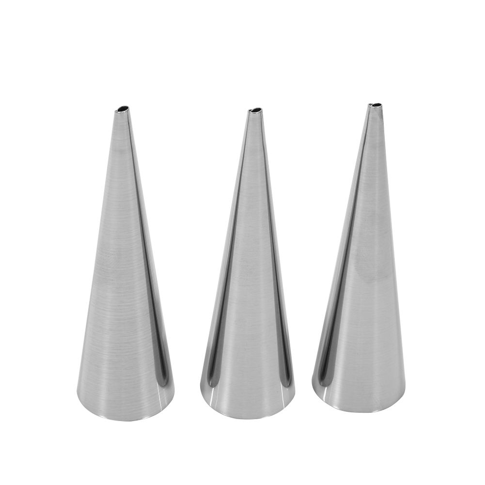 3pcs Pack Stainless Steel NOn Stick Dessert Cannoli Croissant Tubes Baking