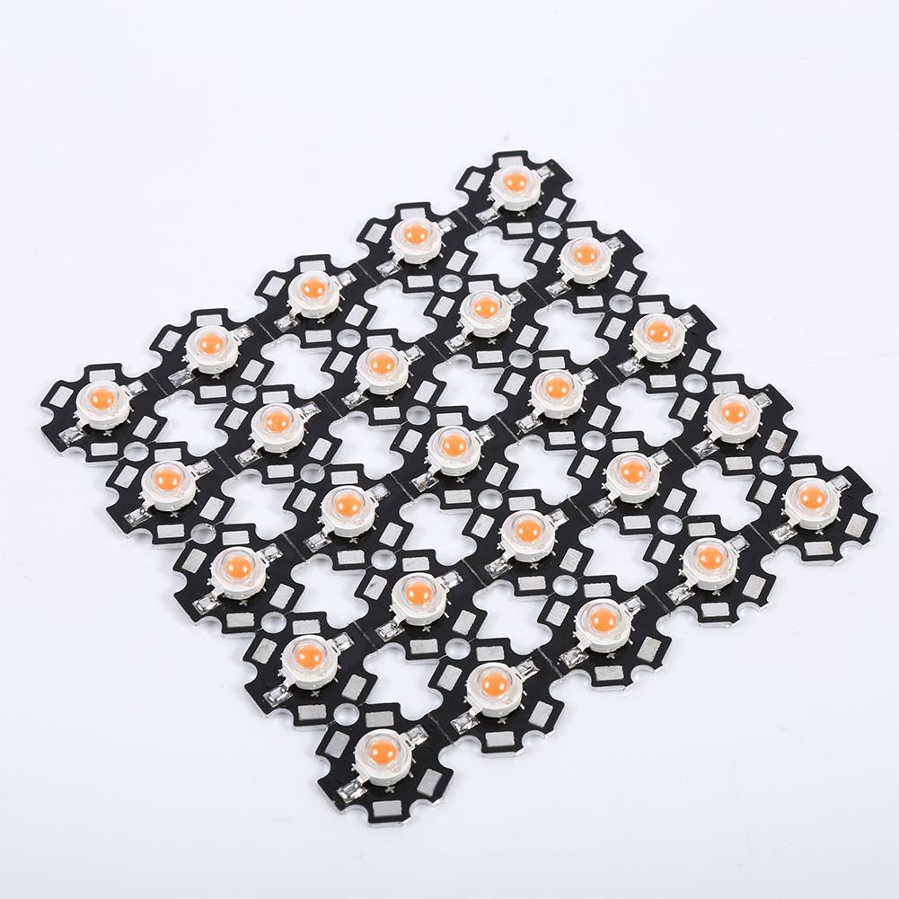 25Pcs/Pack 3W Full Spectrum 380nm-840nm Wavelength Led Plant Grow Light Chips view 2